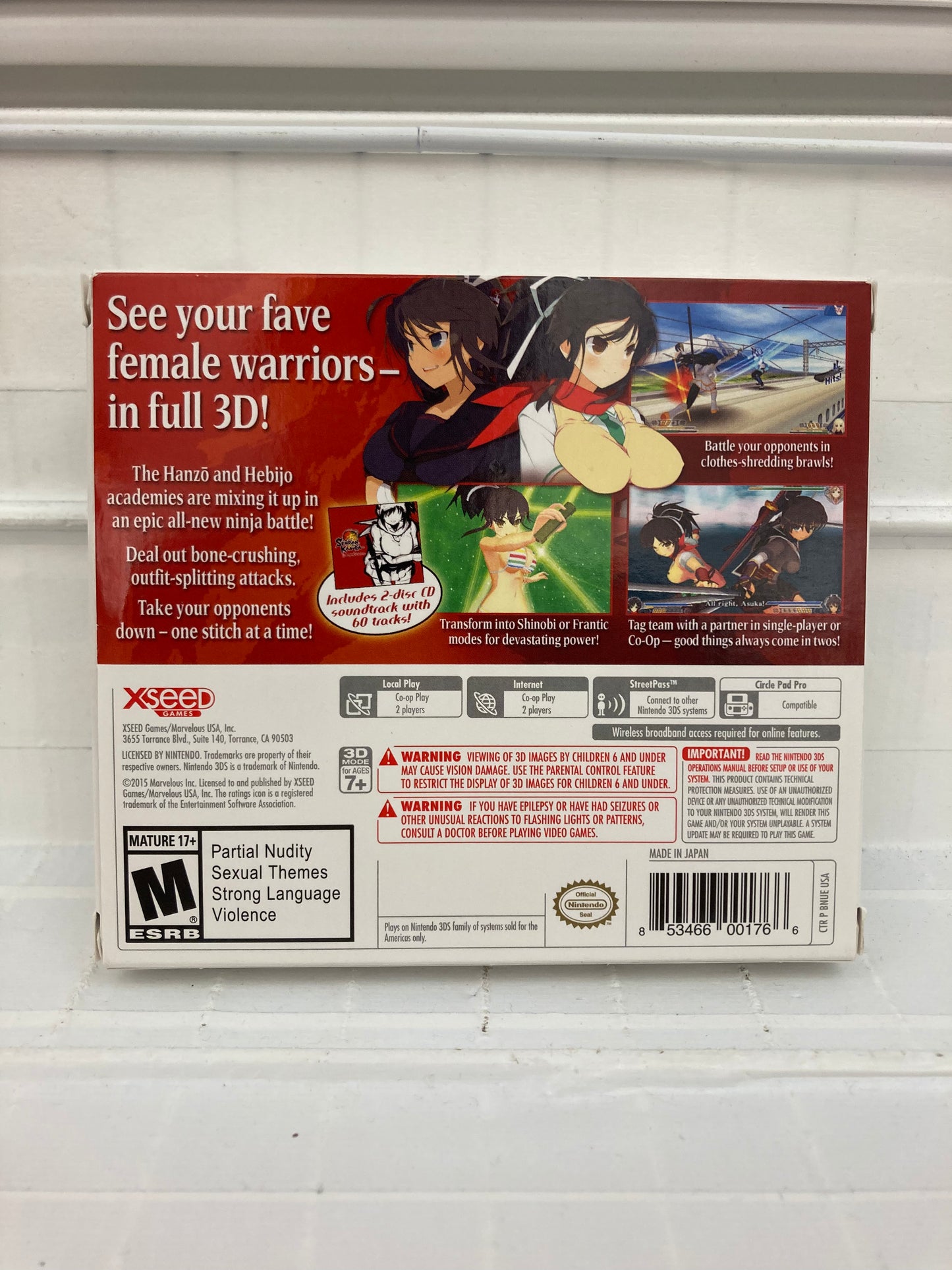 Senran Kagura 2: Deep Crimson [Double D Edition] - Nintendo 3DS