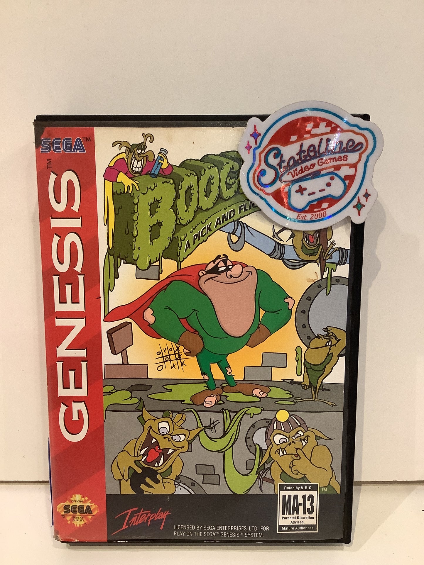 Boogerman A Pick and Flick Adventure - Sega Genesis