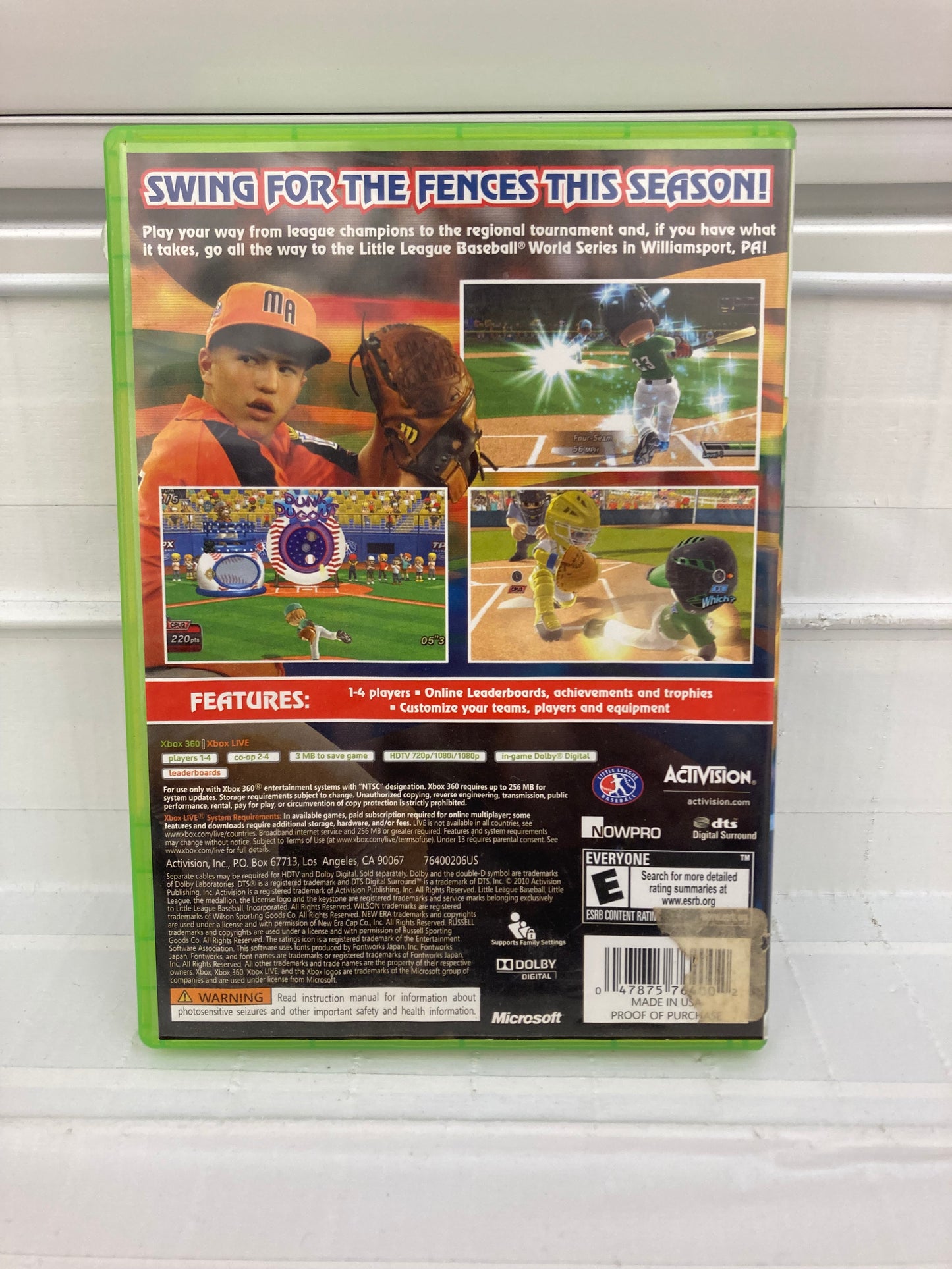 Little League World Series Baseball 2010 - Xbox 360