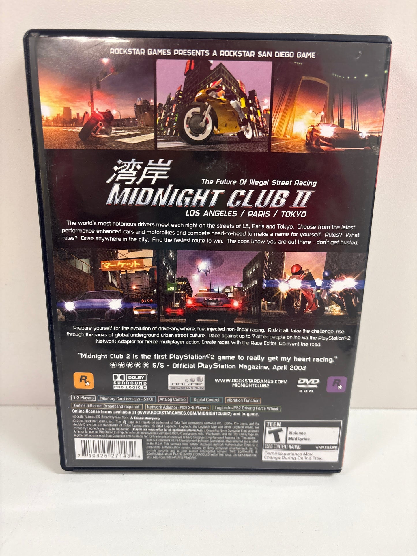 Midnight Club 2 [Greatest Hits] - Playstation 2
