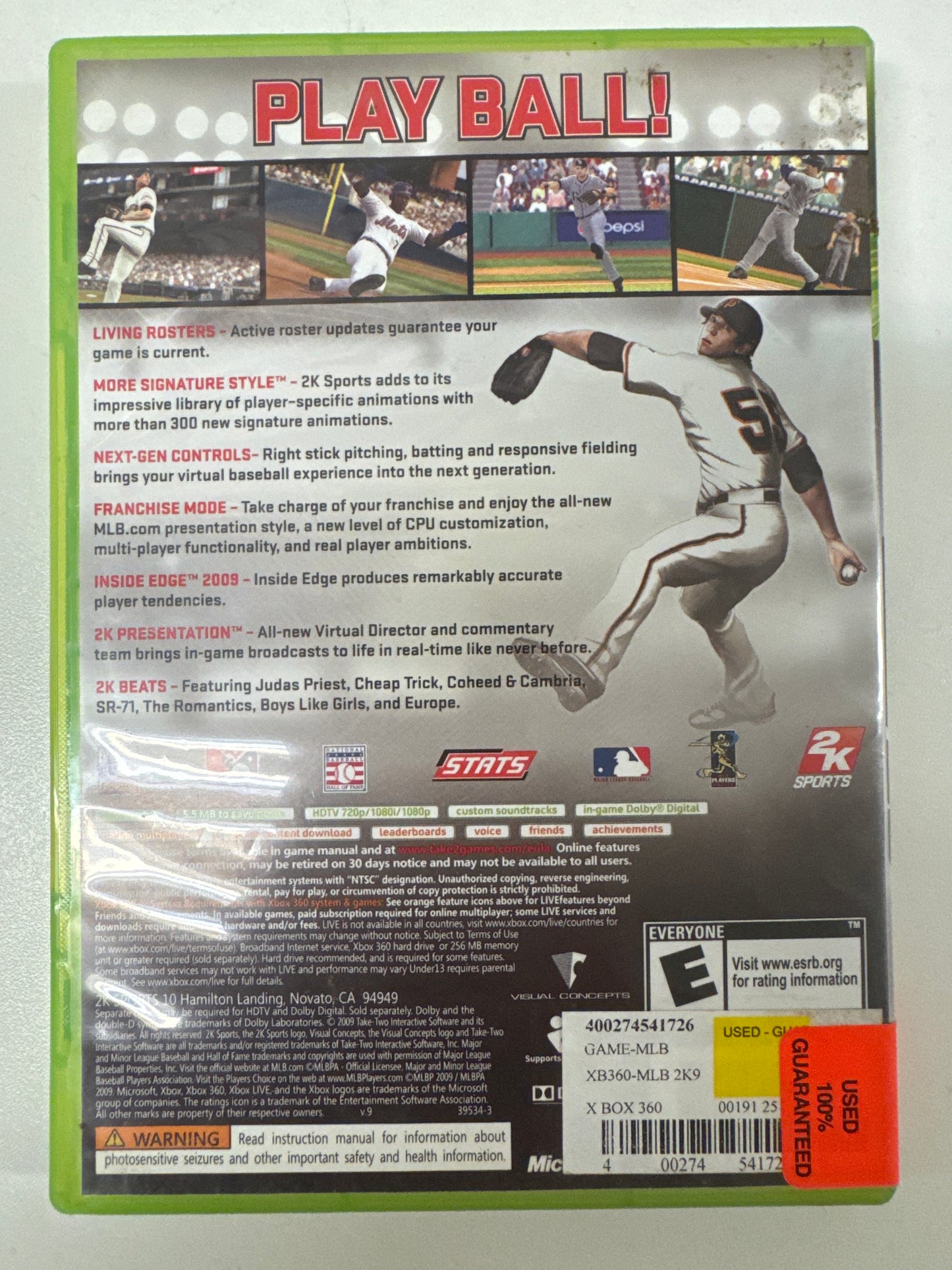 Major League Baseball 2K9 - Xbox 360