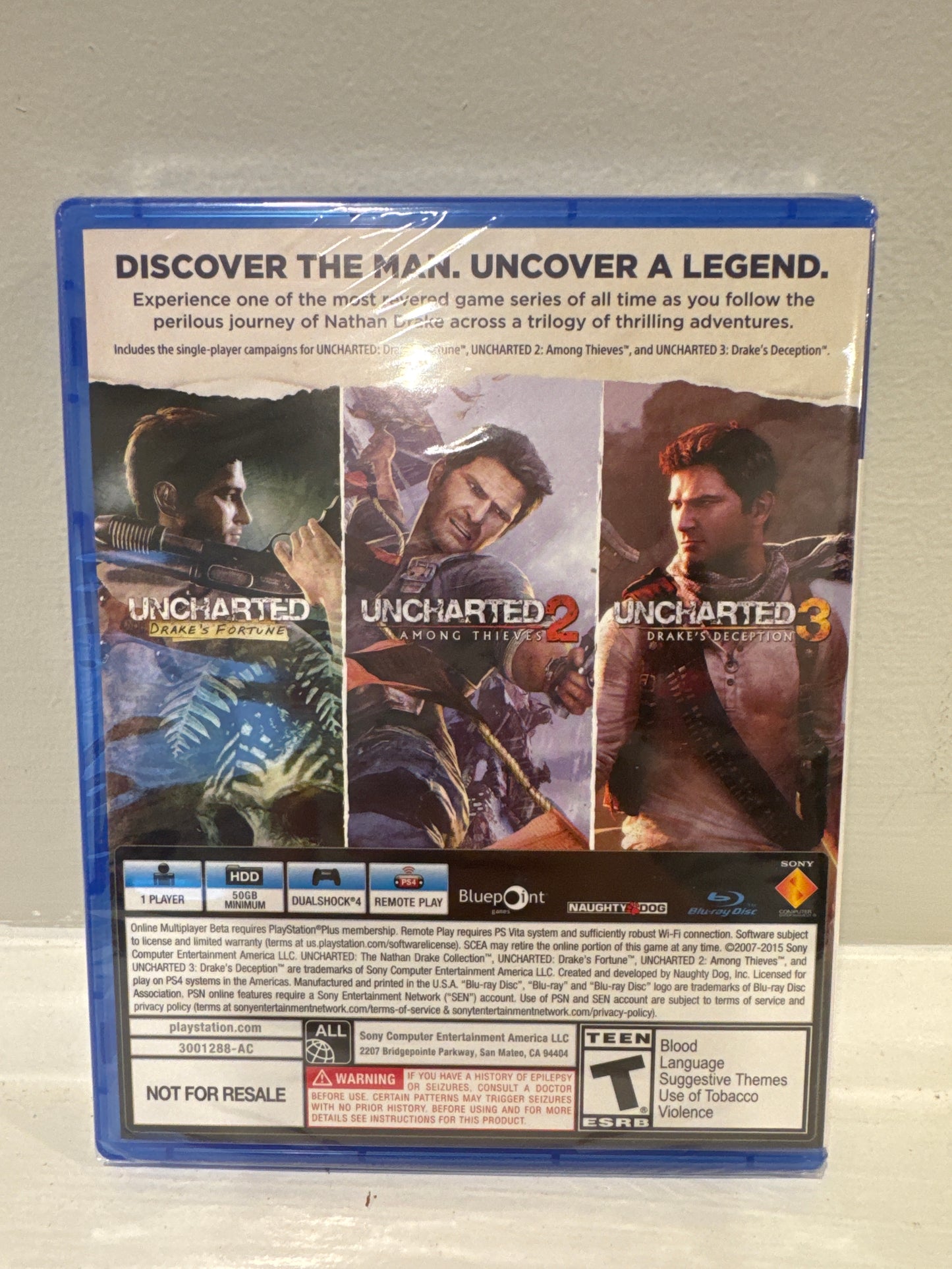 Uncharted The Nathan Drake Collection [Not for Resale] - Playstation 4