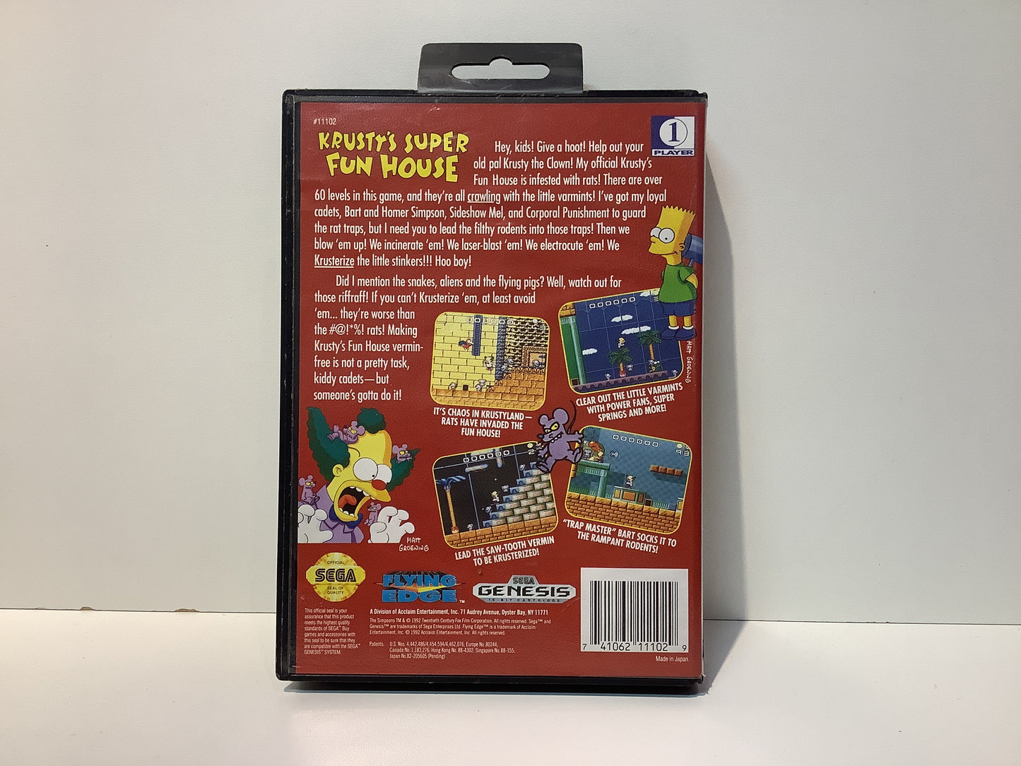 Krusty's Super Fun House - Sega Genesis