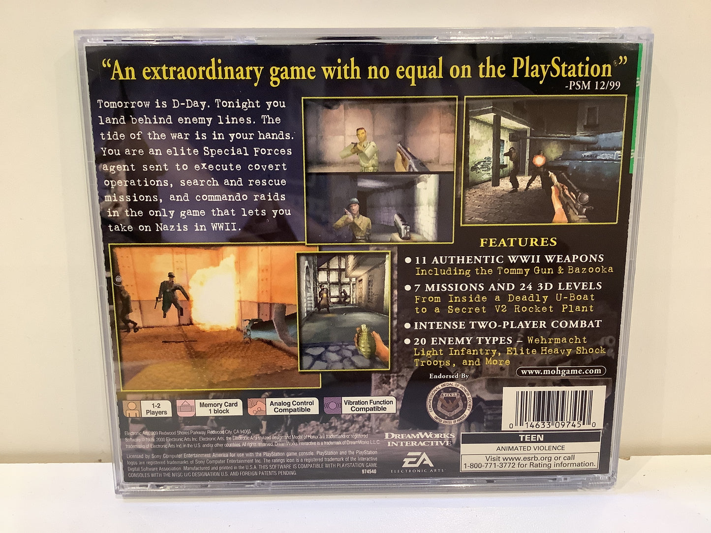 Medal of Honor [Greatest Hits] - Playstation