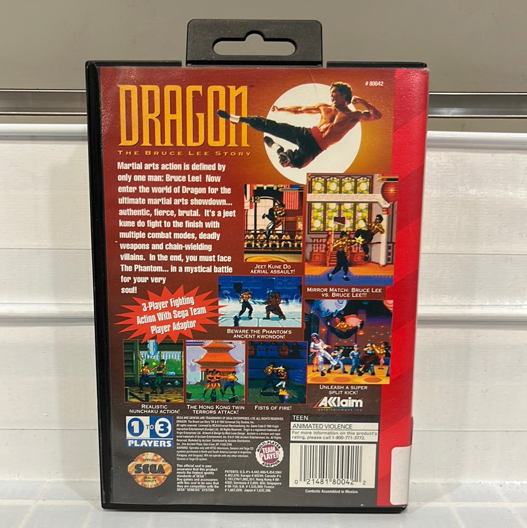 Dragon: The Bruce Lee Story - Sega Genesis – Stateline Video Games Inc.