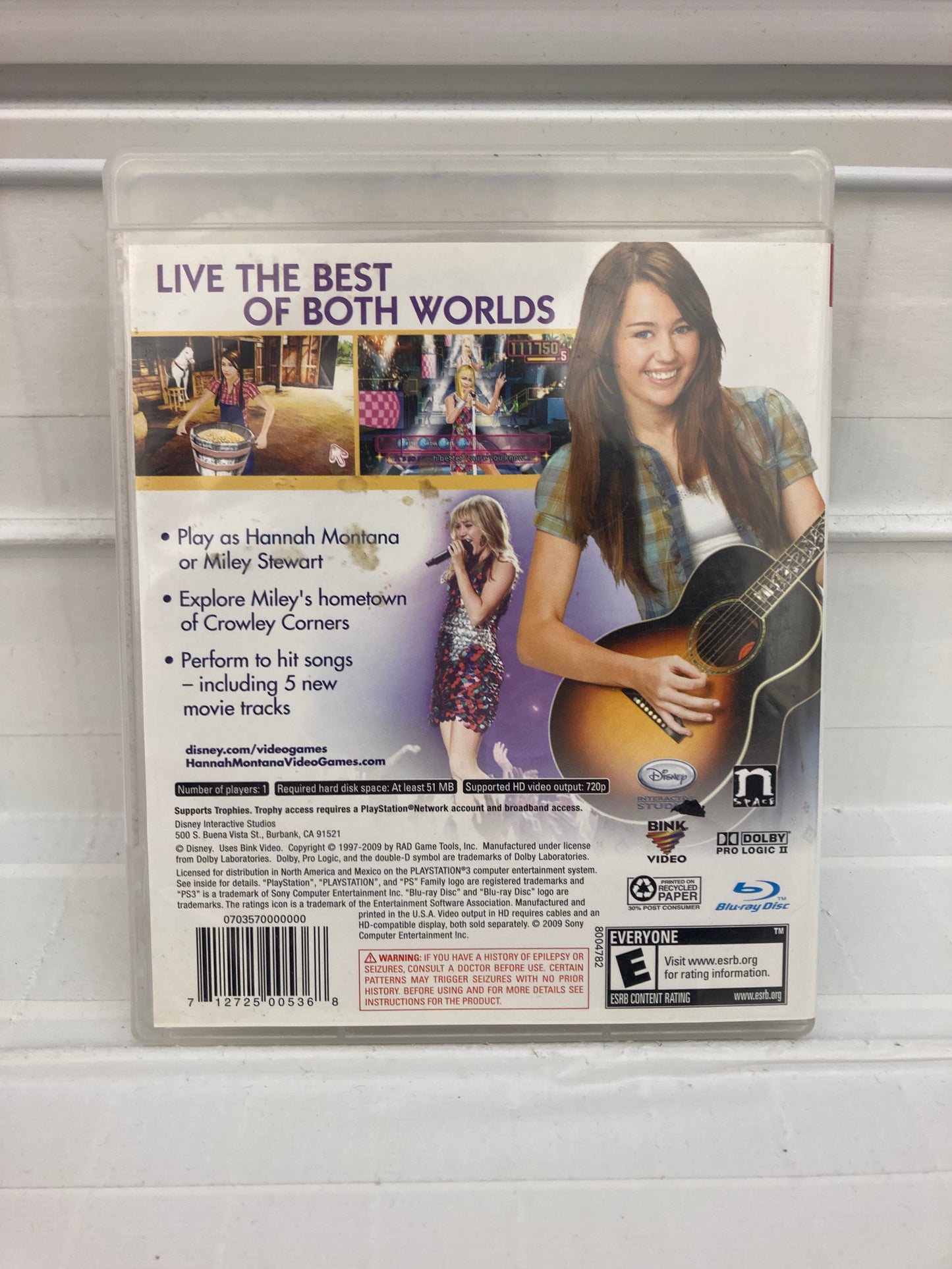 Hannah Montana: The Movie - Playstation 3