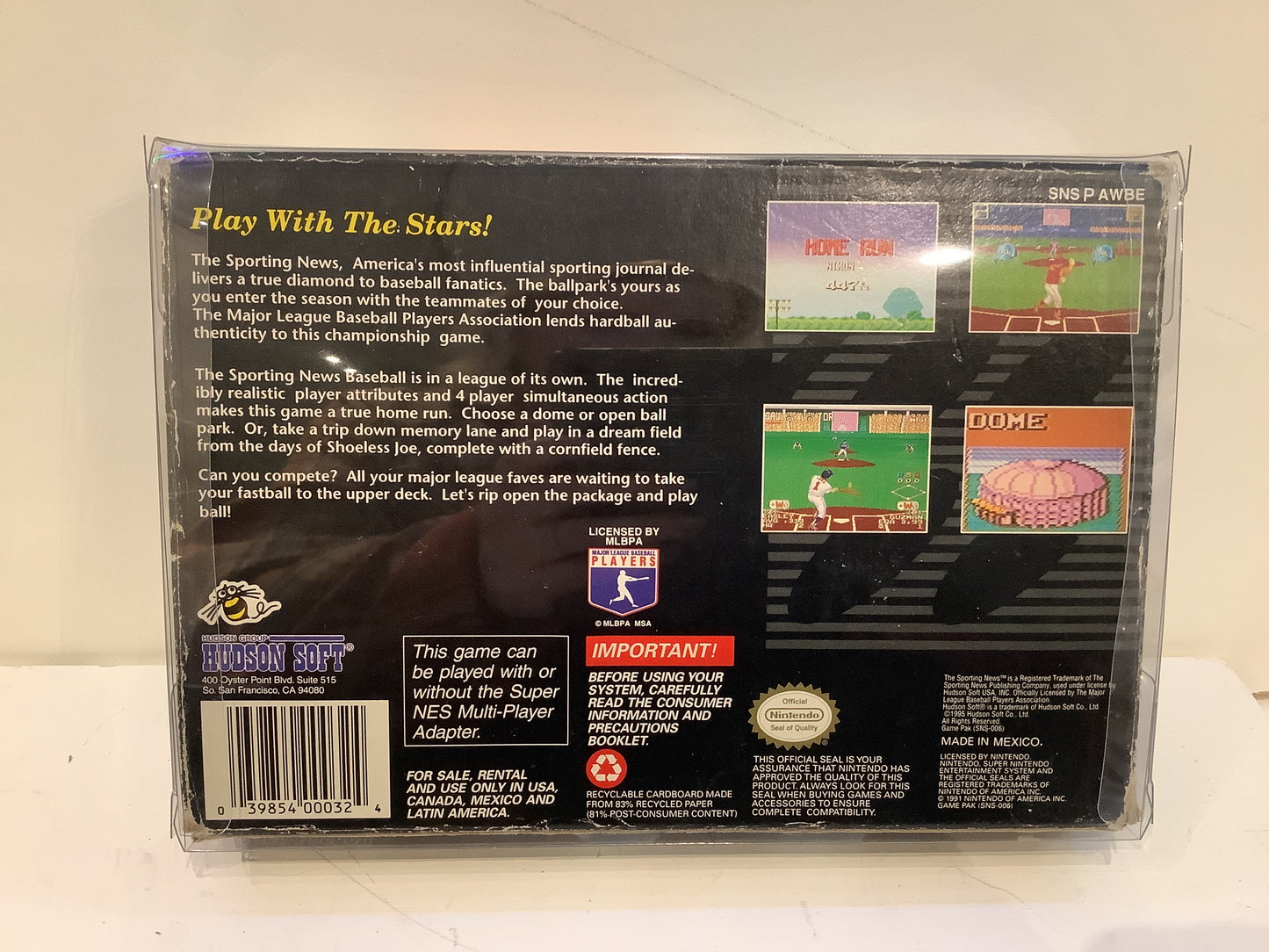 The Sporting News Baseball - Super Nintendo