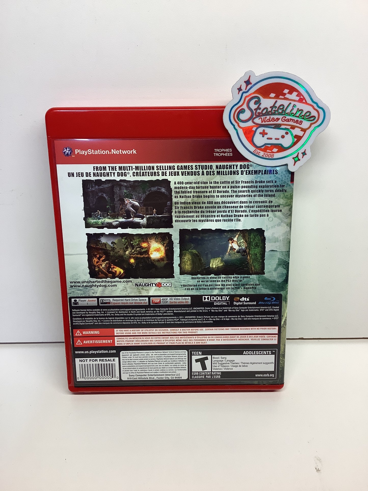 Uncharted Drake's Fortune [Game of the Year Not for Resale] - Playstation 3