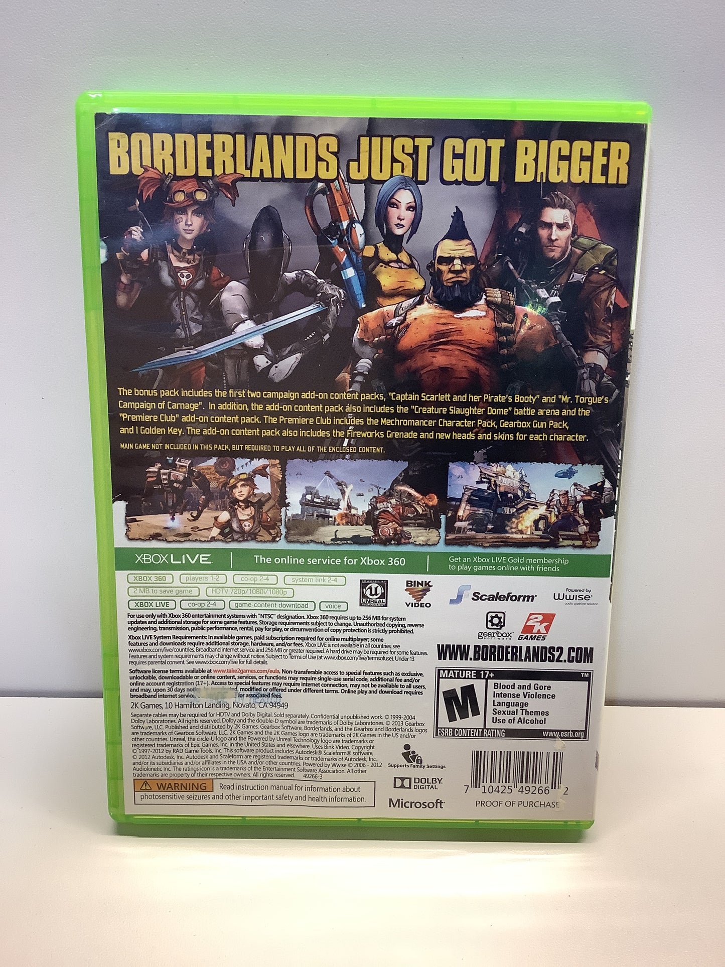 Borderlands 2: Add-on Content Pack - Xbox 360