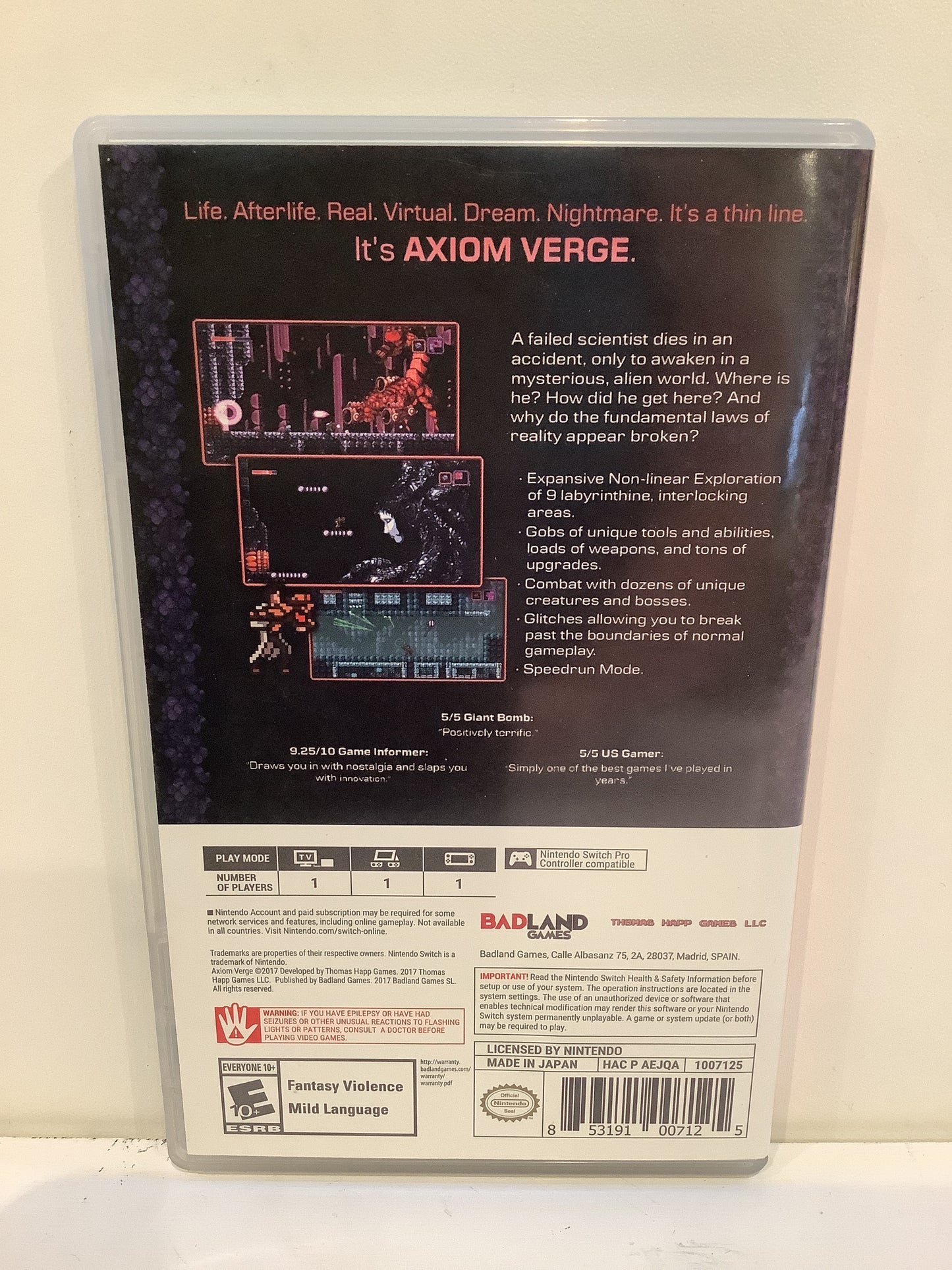 Axiom Verge - Nintendo Switch