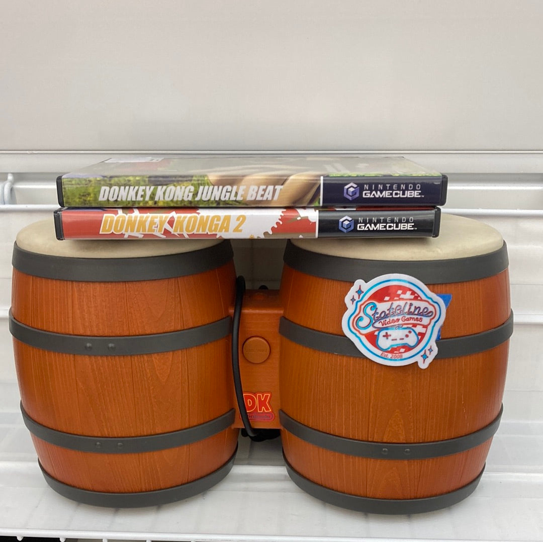 Nintendo Dk Bongos Donkey Konga W/ Bongo Gamecube – Stateline