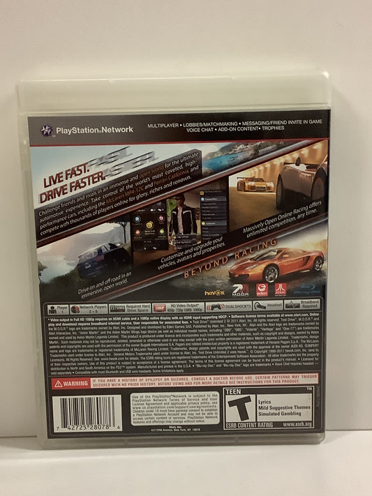 Test Drive Unlimited 2 - Playstation 3