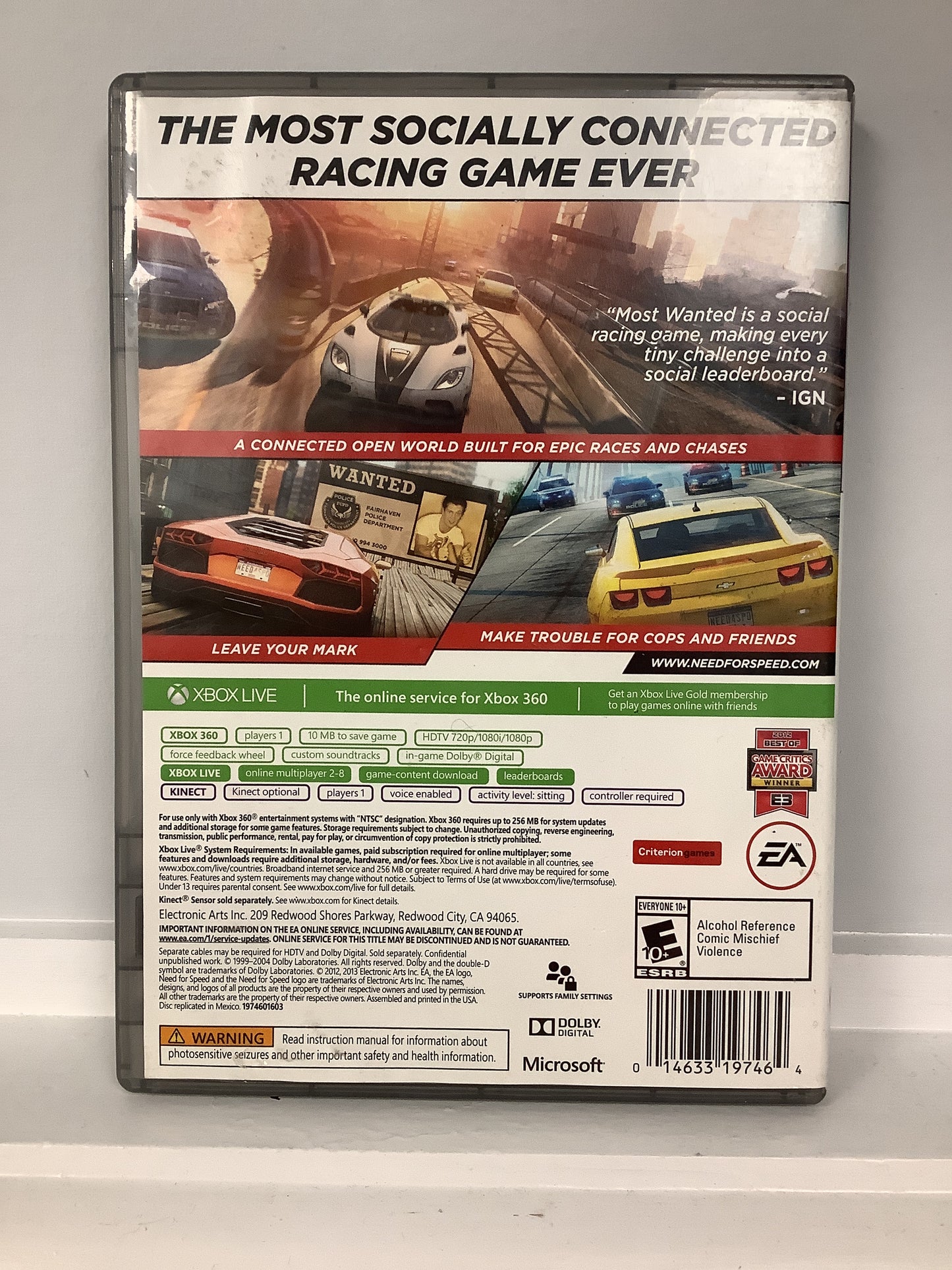 Need for Speed: Most Wanted [2012 Platinum Hits] - Xbox 360