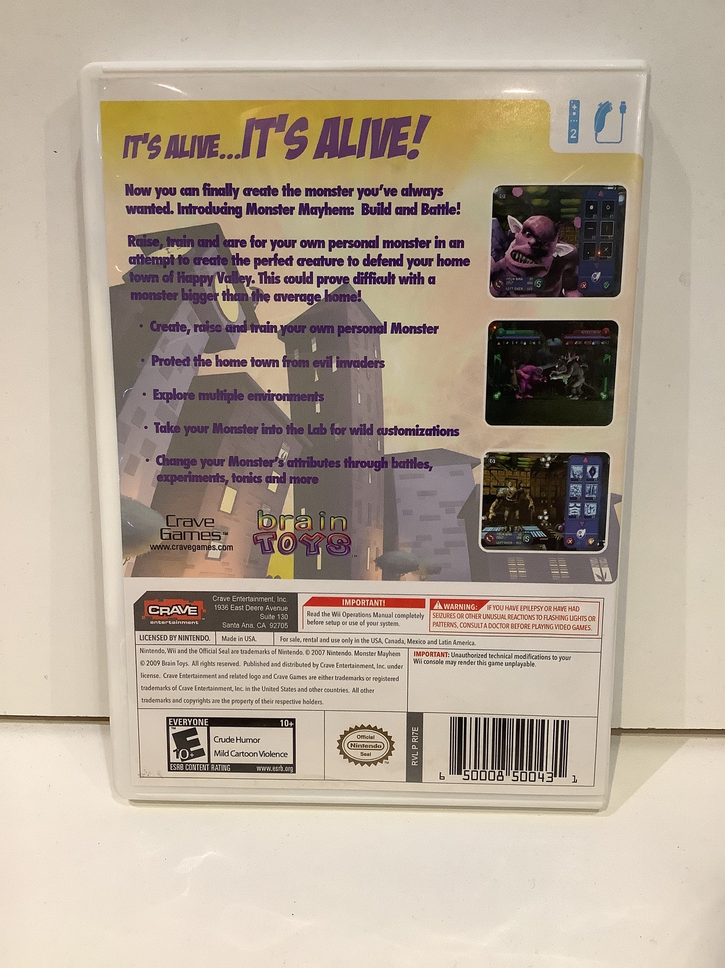 Monster Mayhem: Build and Battle - Wii