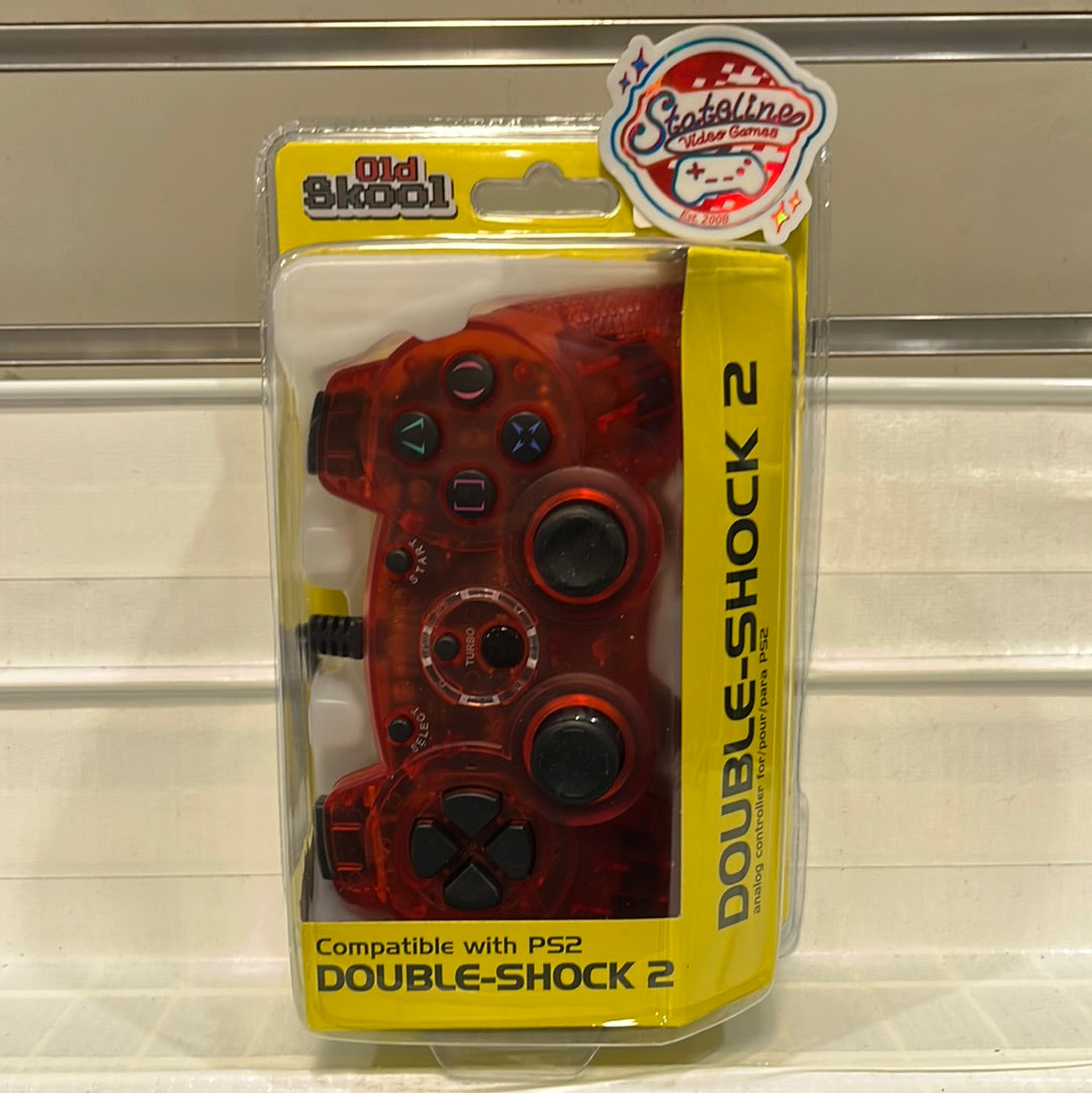 Old Skool Wired Double Shock 2 Controller - Playstation 2