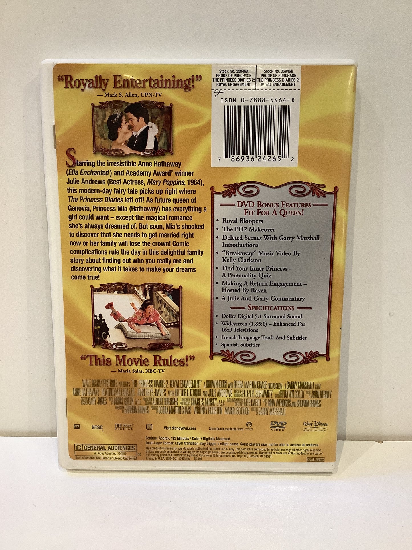 The Princess Diaries 2: Royal Engagement - DVD