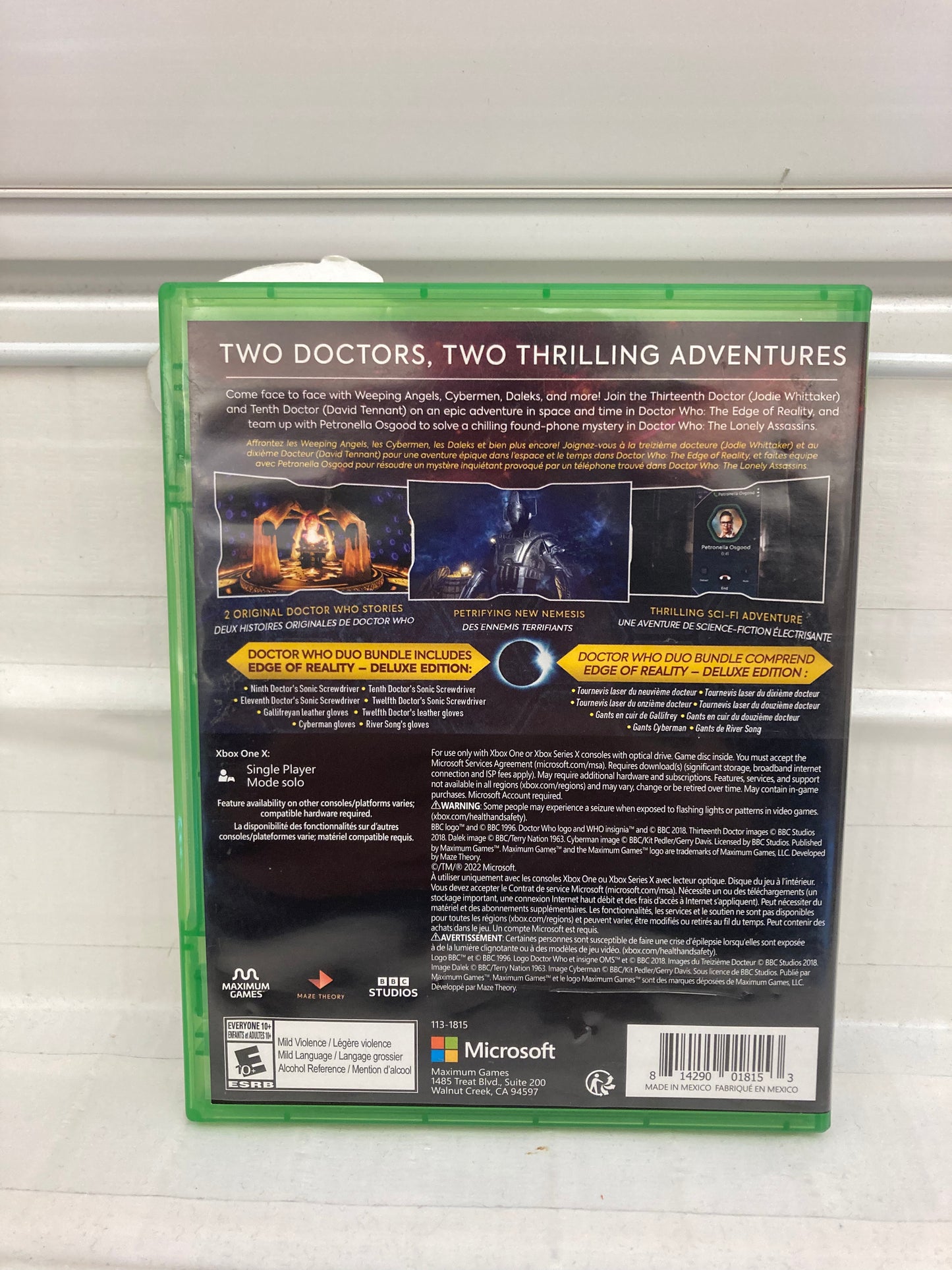 Doctor Who: The Edge of Time + The Lonely Assassins - Xbox One