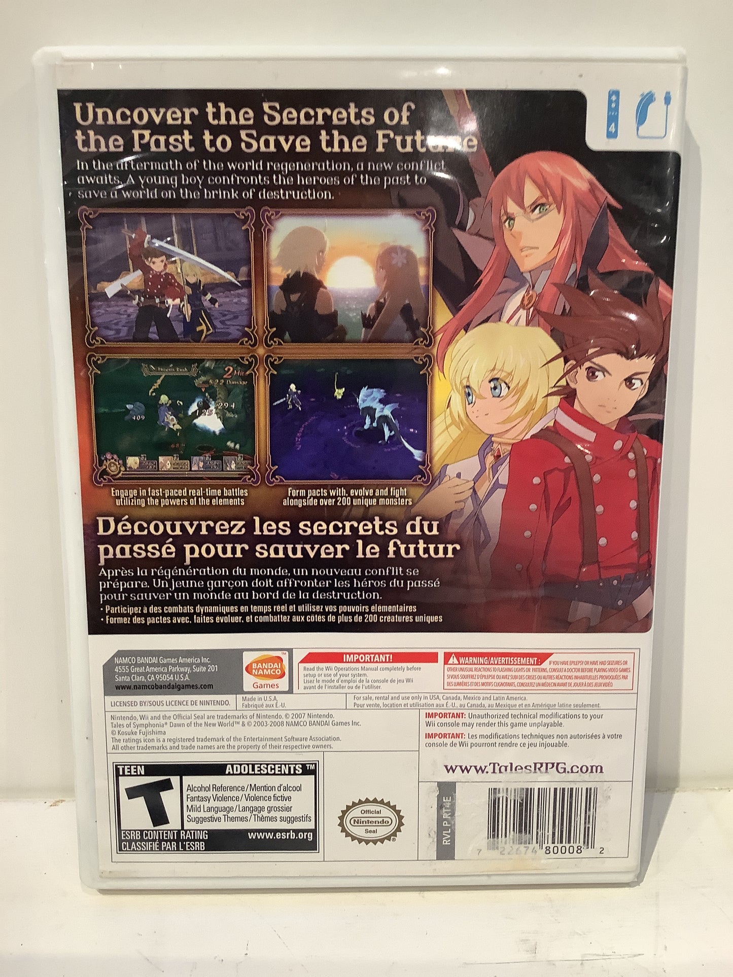 Tales of Symphonia Dawn of the New World - Wii