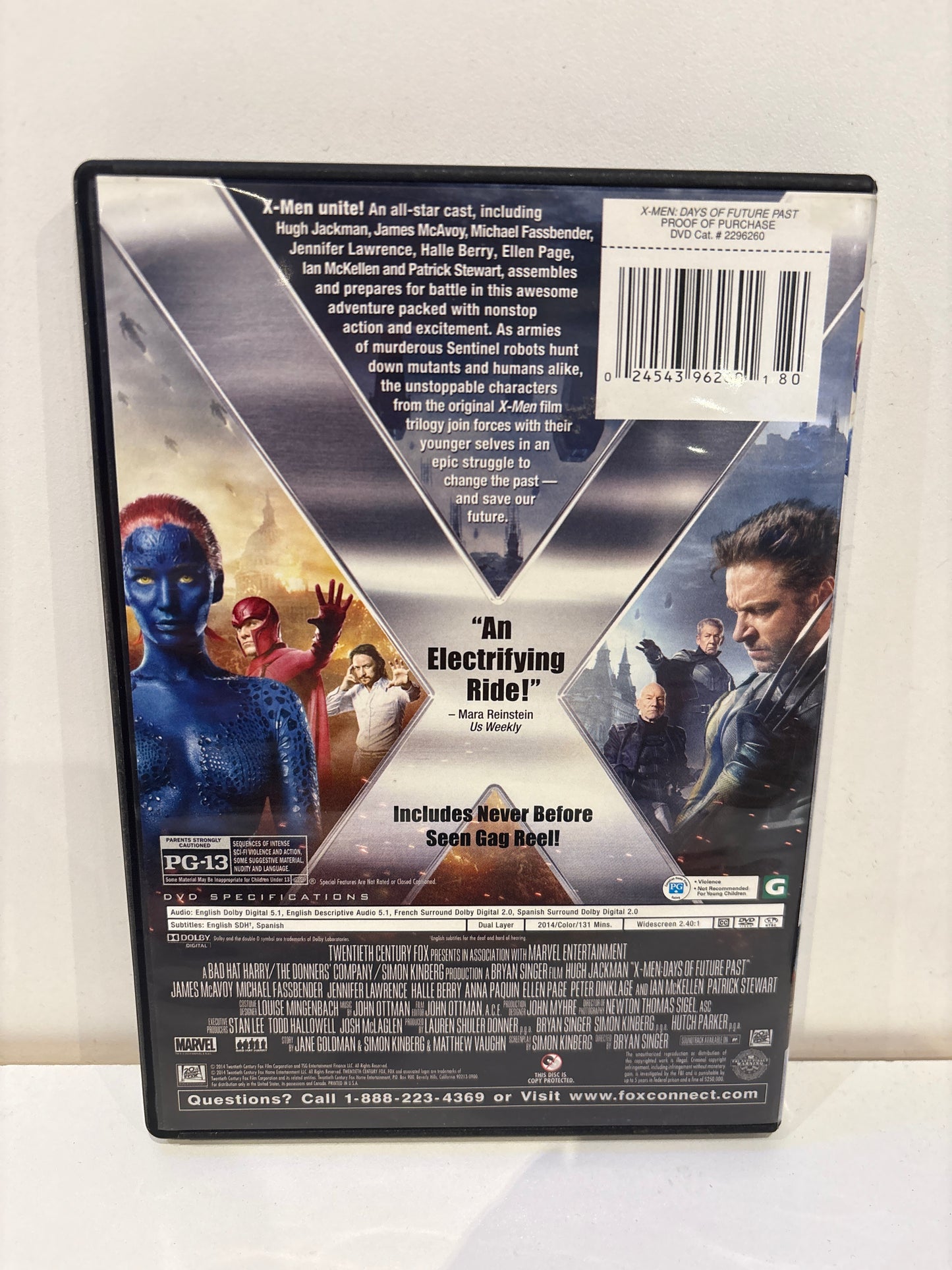 X-Men Days of Future Past - DVD
