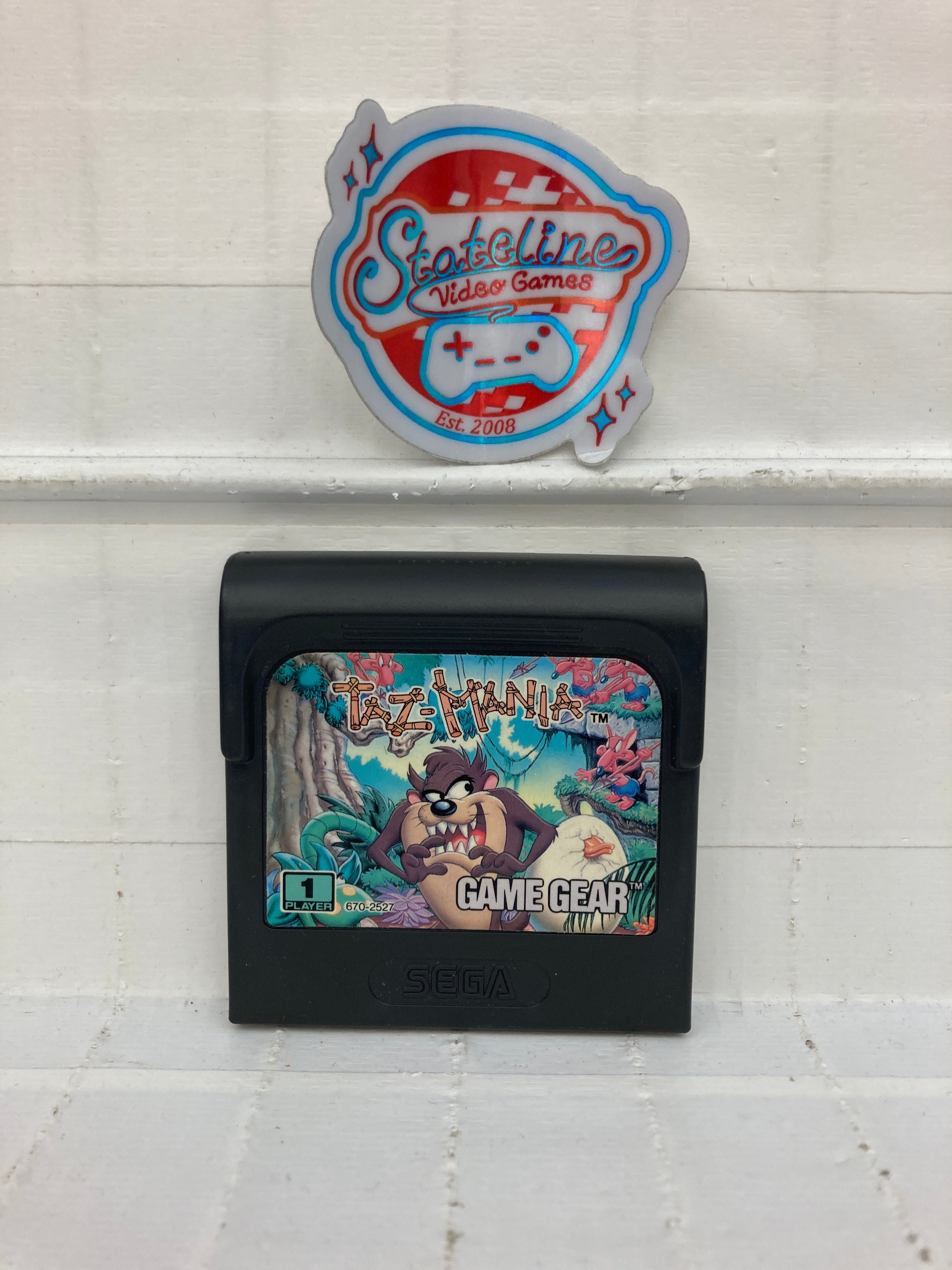 Jeu SEGA Game Gear - Taz-Mania Version PAL, En Très Bon état Avec Boîte Et Notice