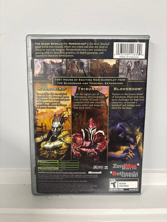 Elder Scrolls III Morrowind Platinum [Game of the Year] - Xbox
