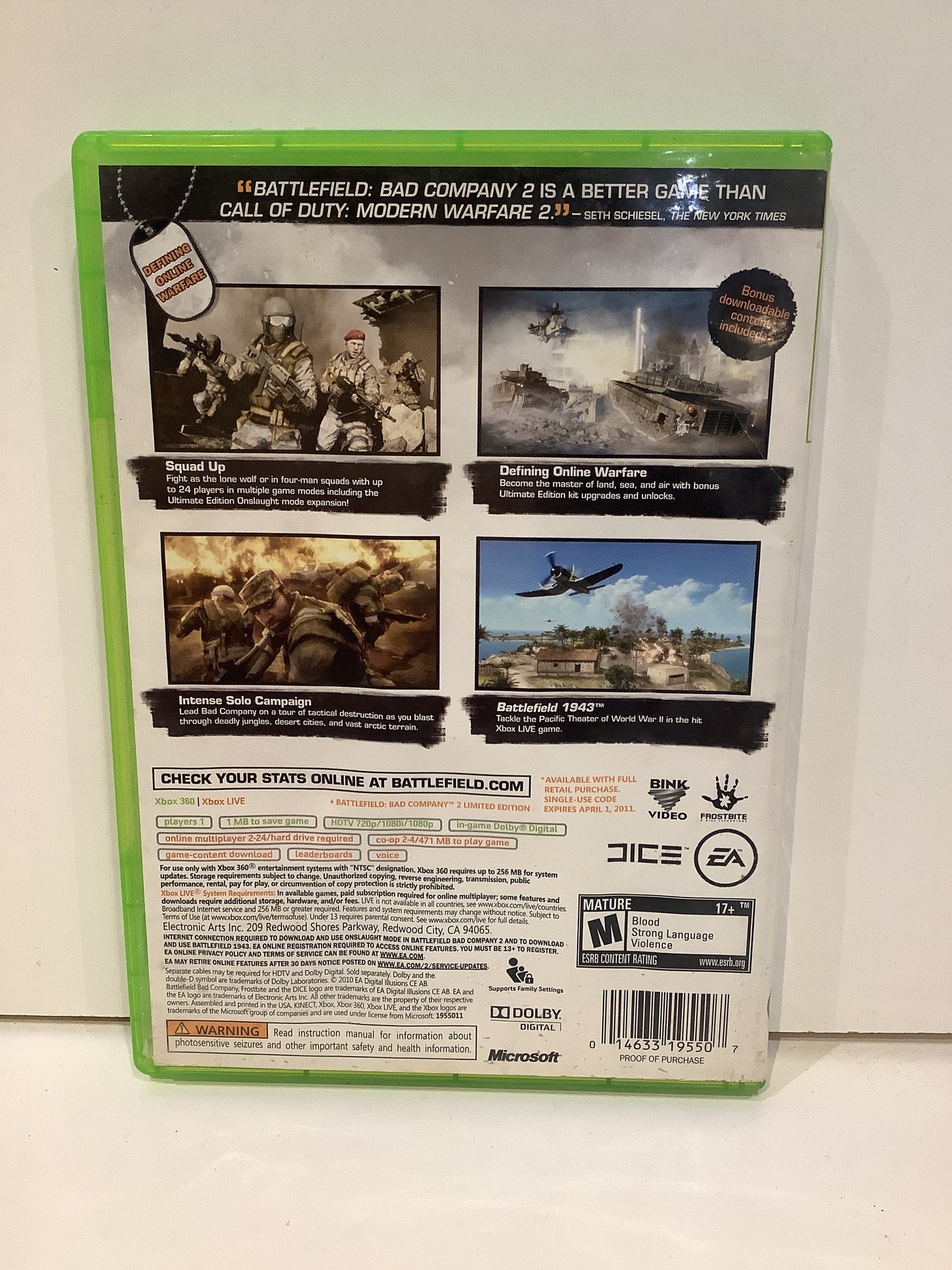 Battlefield: Bad Company 2 [Ultimate Edition] - Xbox 360