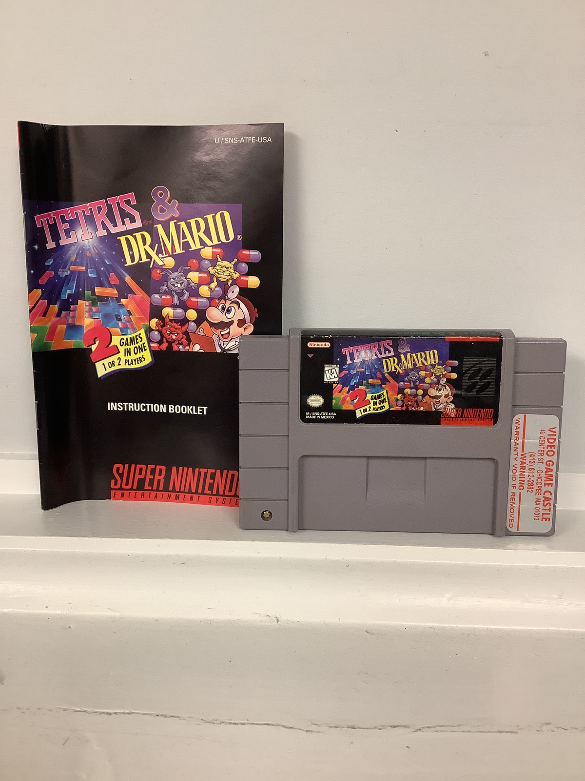 Tetris and Dr. Mario - Super Nintendo