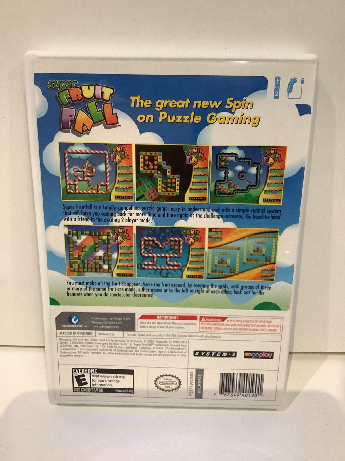 Super Fruit Fall - Wii