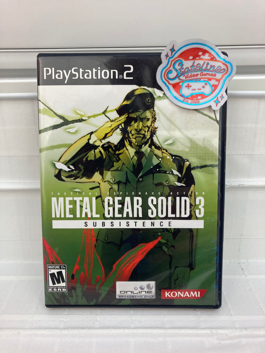 Metal Gear Solid 3 Subsistence - Playstation 2