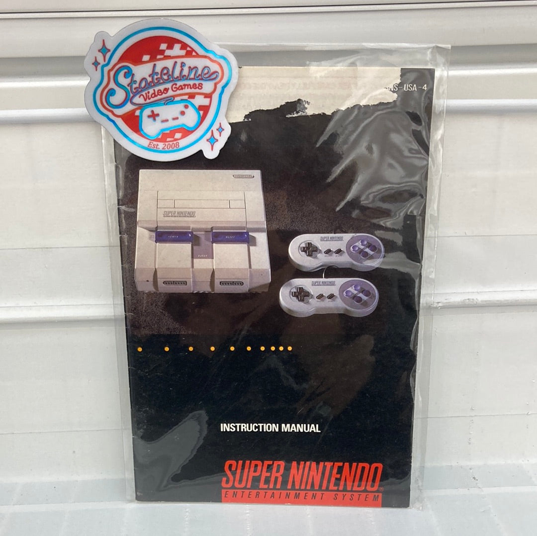 Super Nintendo Console Manual - SNES