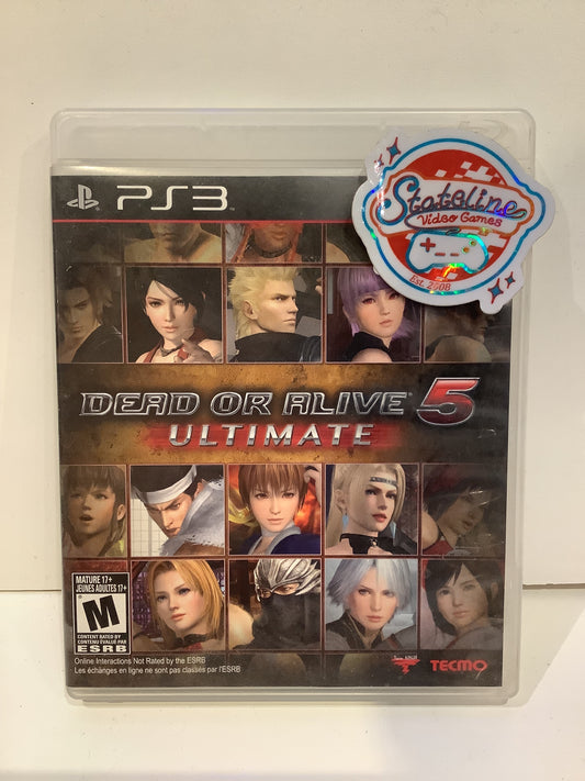 Dead or Alive 5 Ultimate - Playstation 3