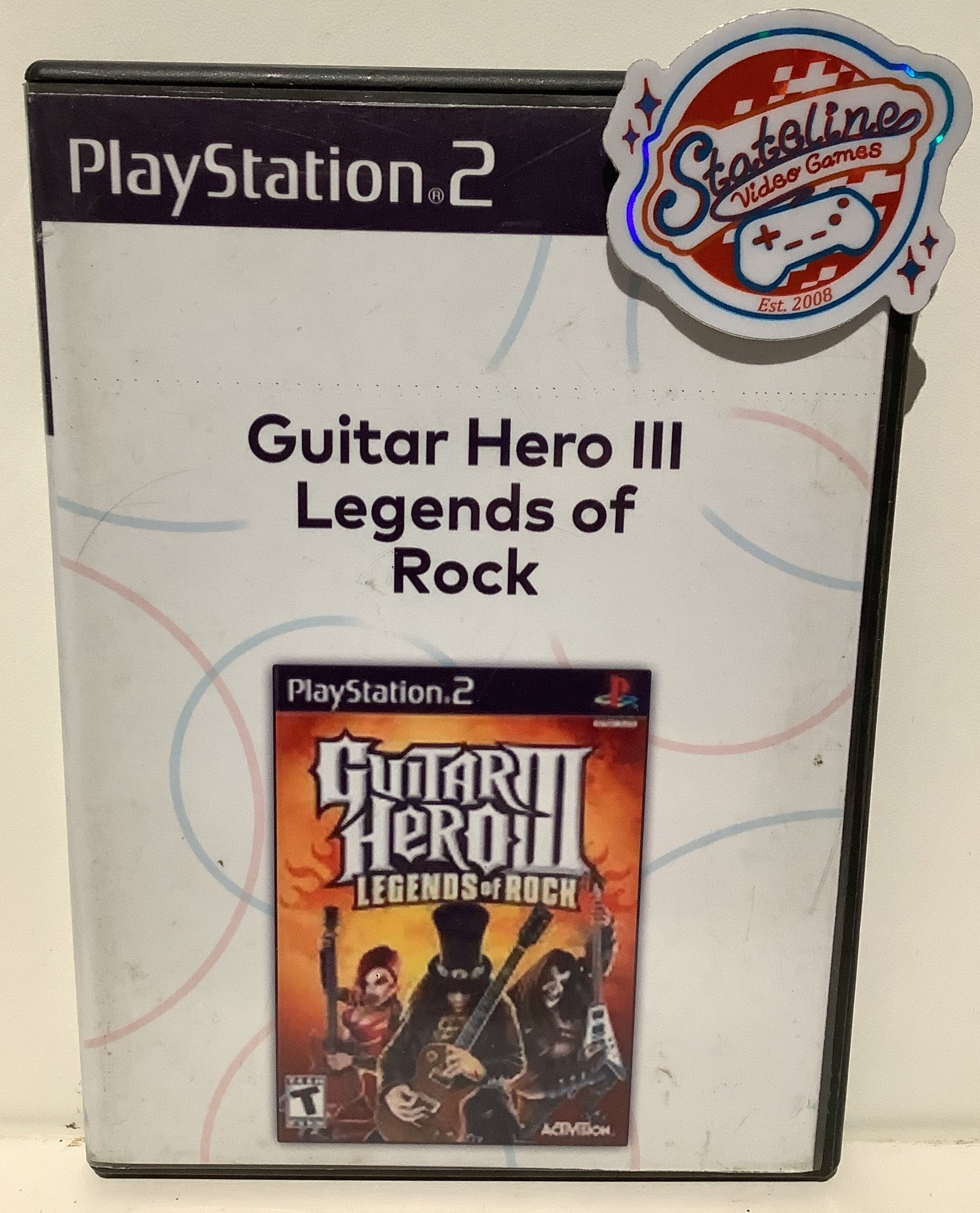 Playstation 2 top With Guitar Hero 3