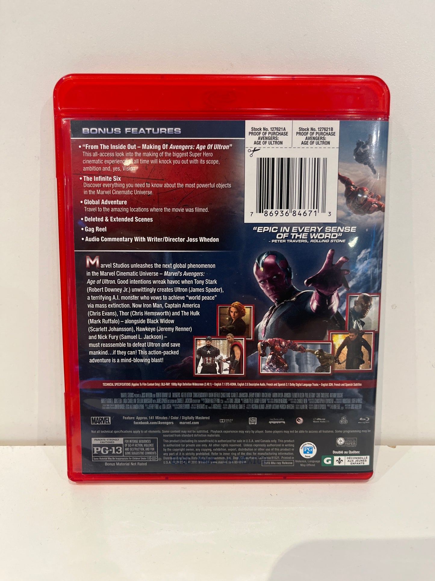 Avengers: Age of Ultron - Blu-Ray