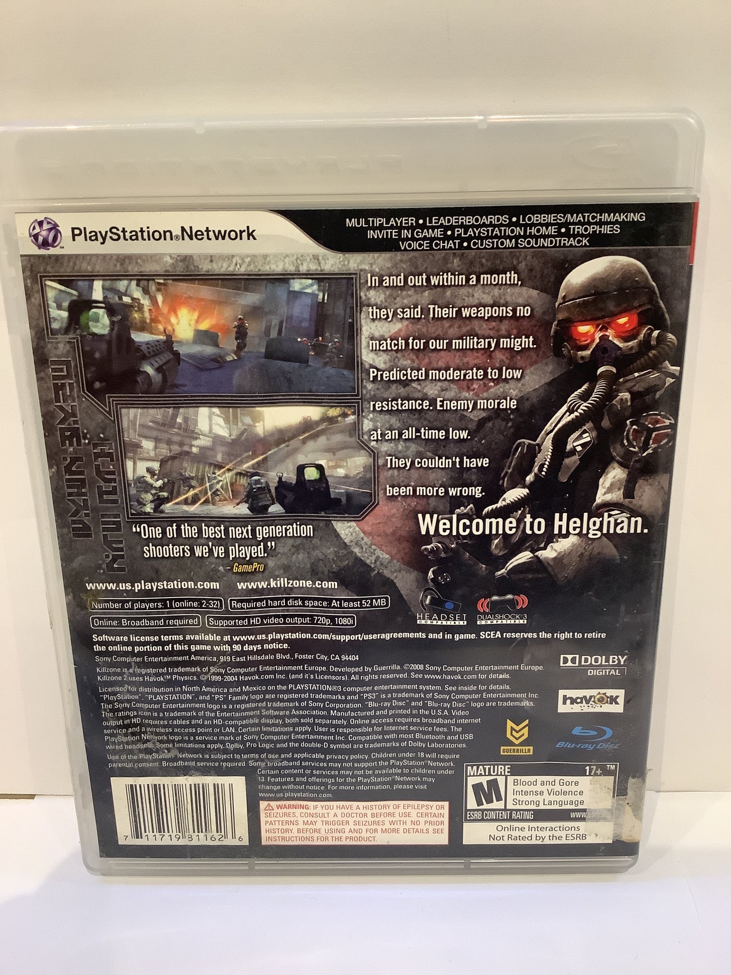 Killzone 2 - Playstation 3