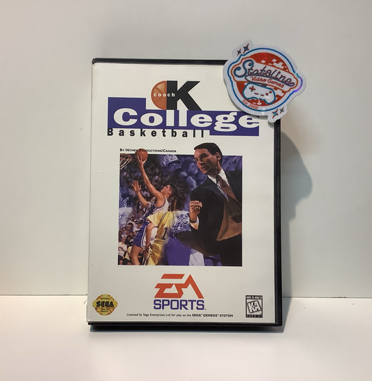 Coach K College Basketball - Sega Genesis