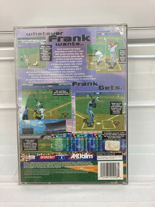 Frank Thomas Big Hurt Baseball [Long Box] - Playstation