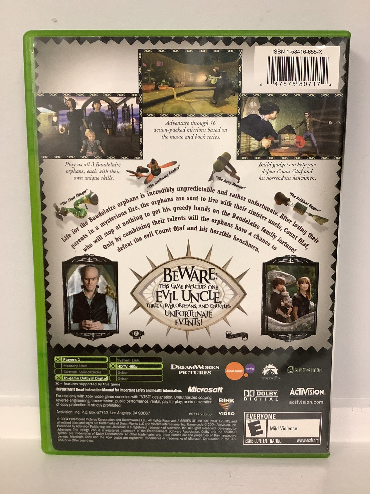 Lemony Snicket's A Series of Unfortunate Events - Xbox