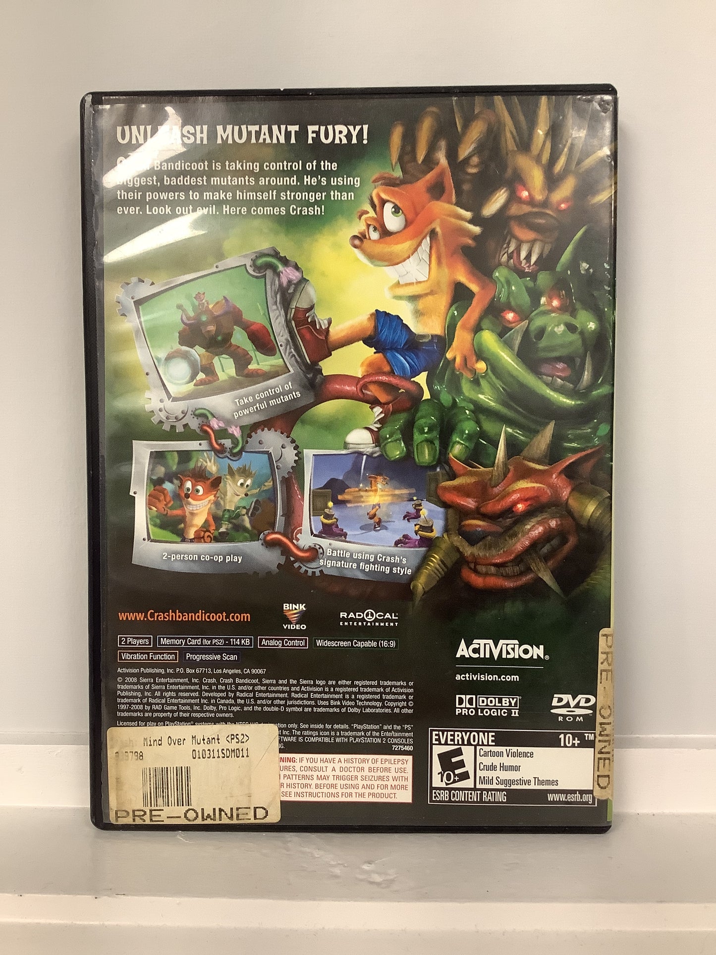 Crash Mind Over Mutant - Playstation 2