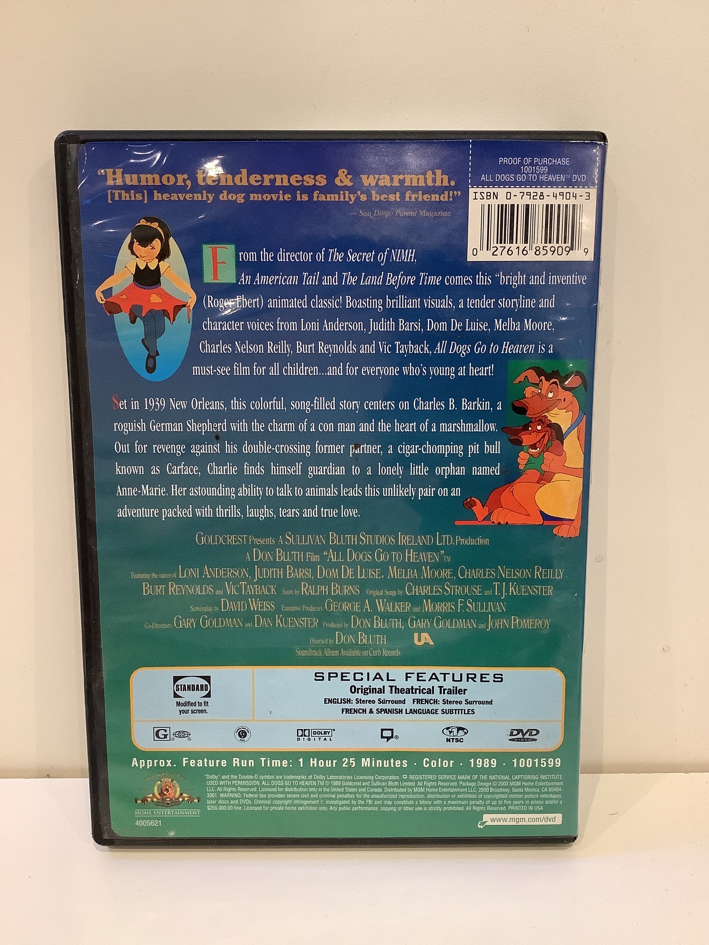 All Dogs Go To Heaven - DVD