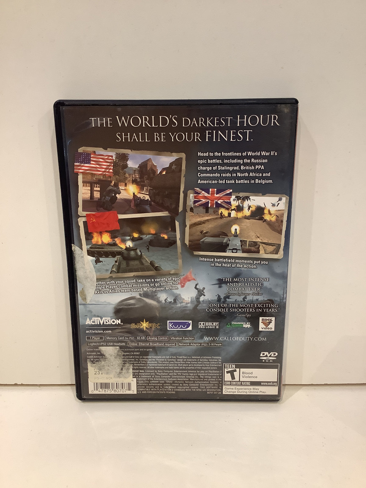 Call of Duty Finest Hour [Greatest Hits] - Playstation 2