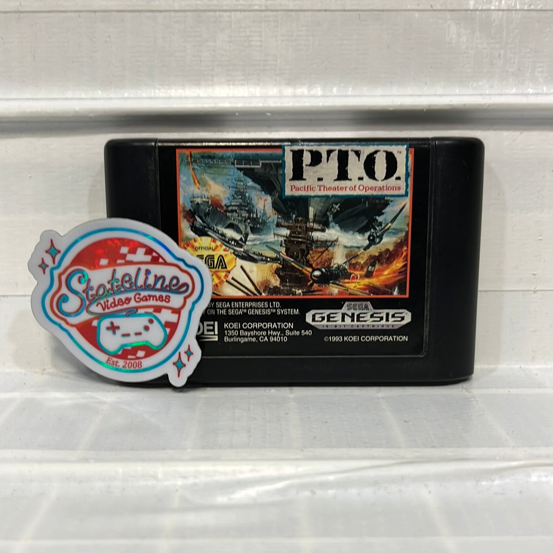 P.T.O. Pacific Theater of Operations - Sega Genesis