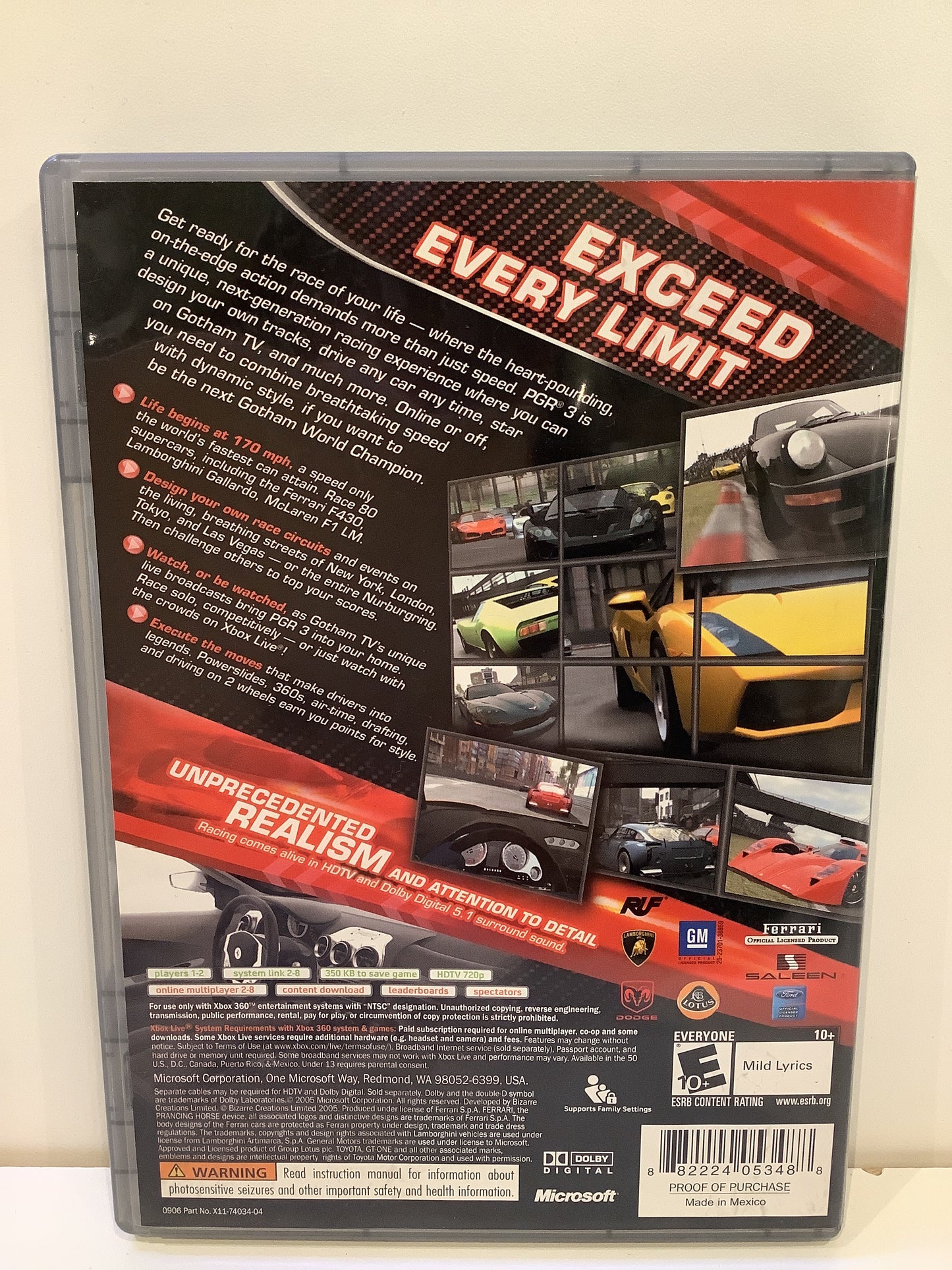 Project Gotham Racing 3 [Platinum Hits] - Xbox 360
