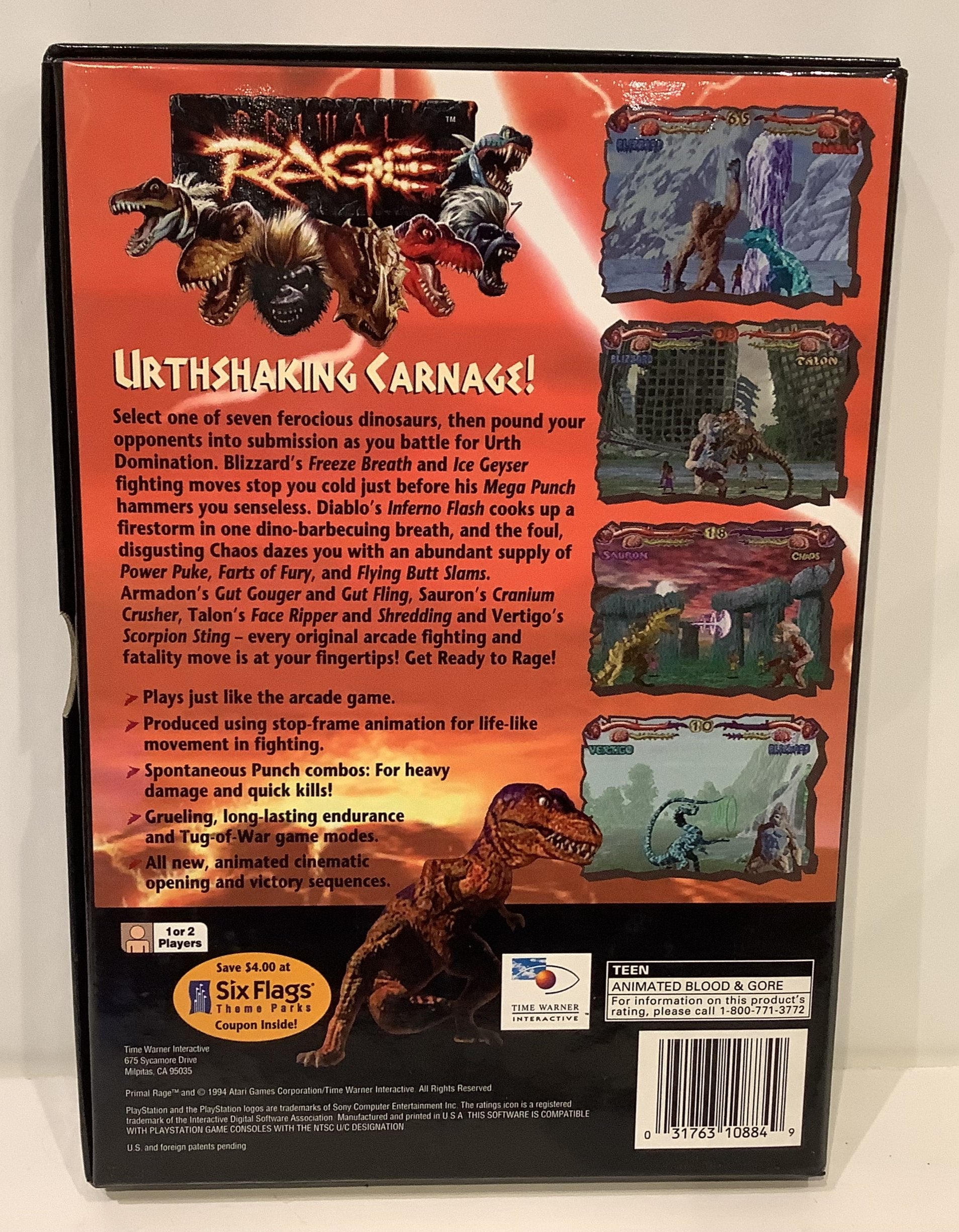 Primal Rage [Long Box] Playstation