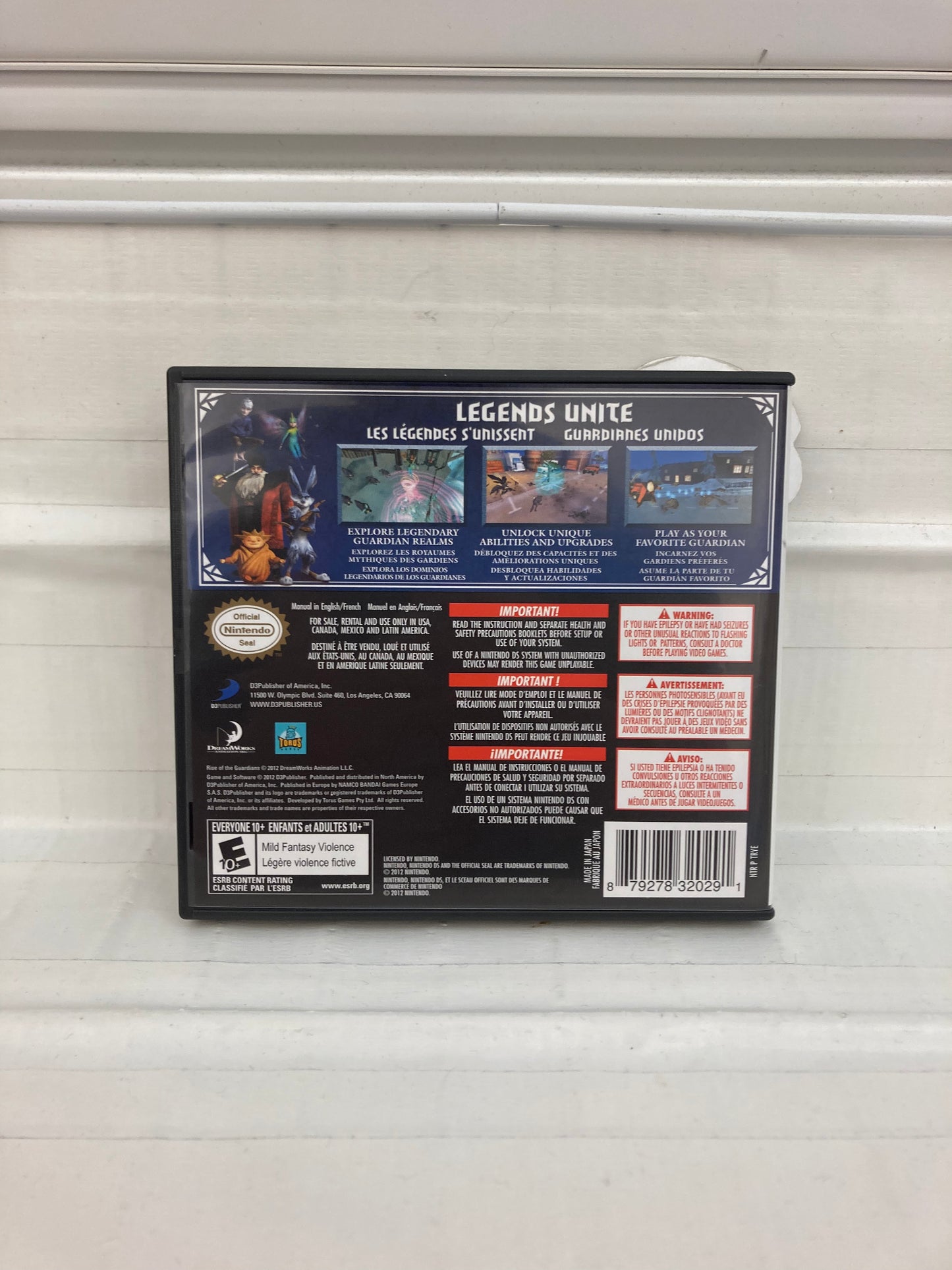 Rise Of The Guardians - Nintendo DS