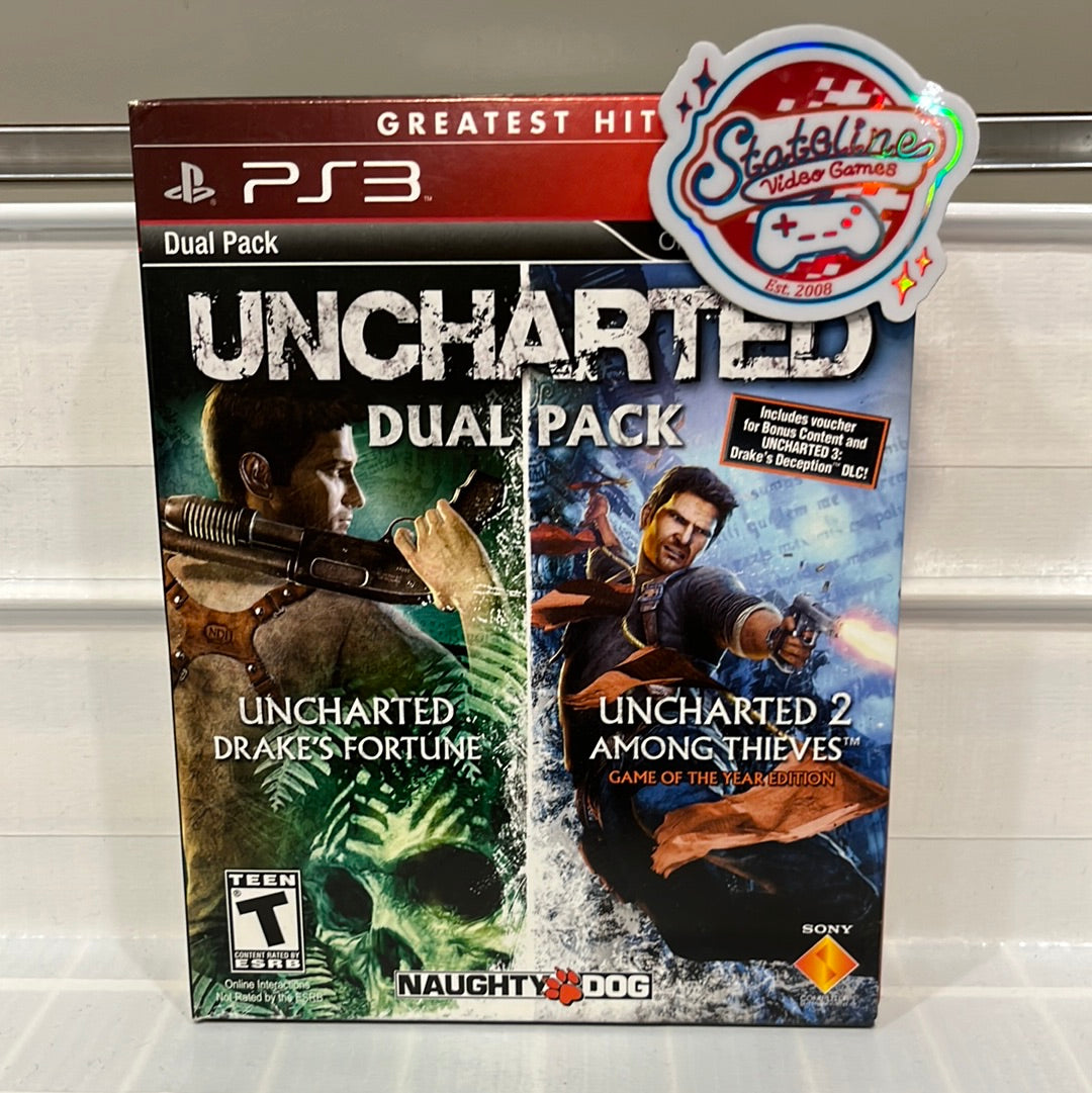 Uncharted & Uncharted 2 Dual Pack - Playstation 3
