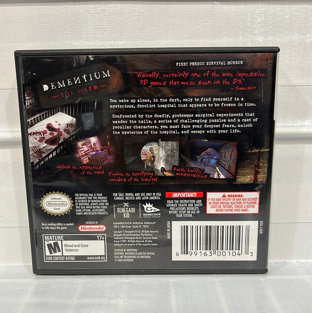 Dementium The Ward Nintendo DS