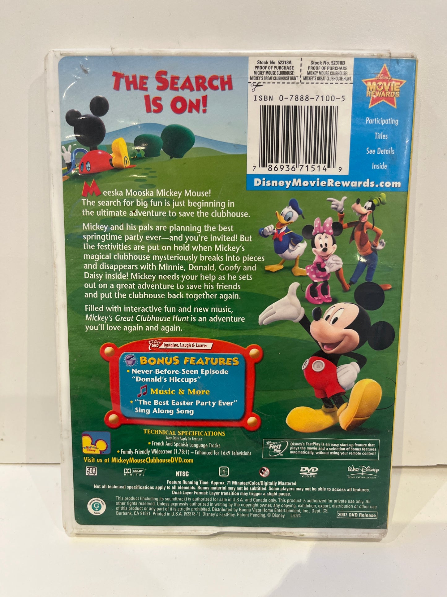 Mickey Mouse Clubhouse: Mickey's Great Clubhouse Hunt - DVD