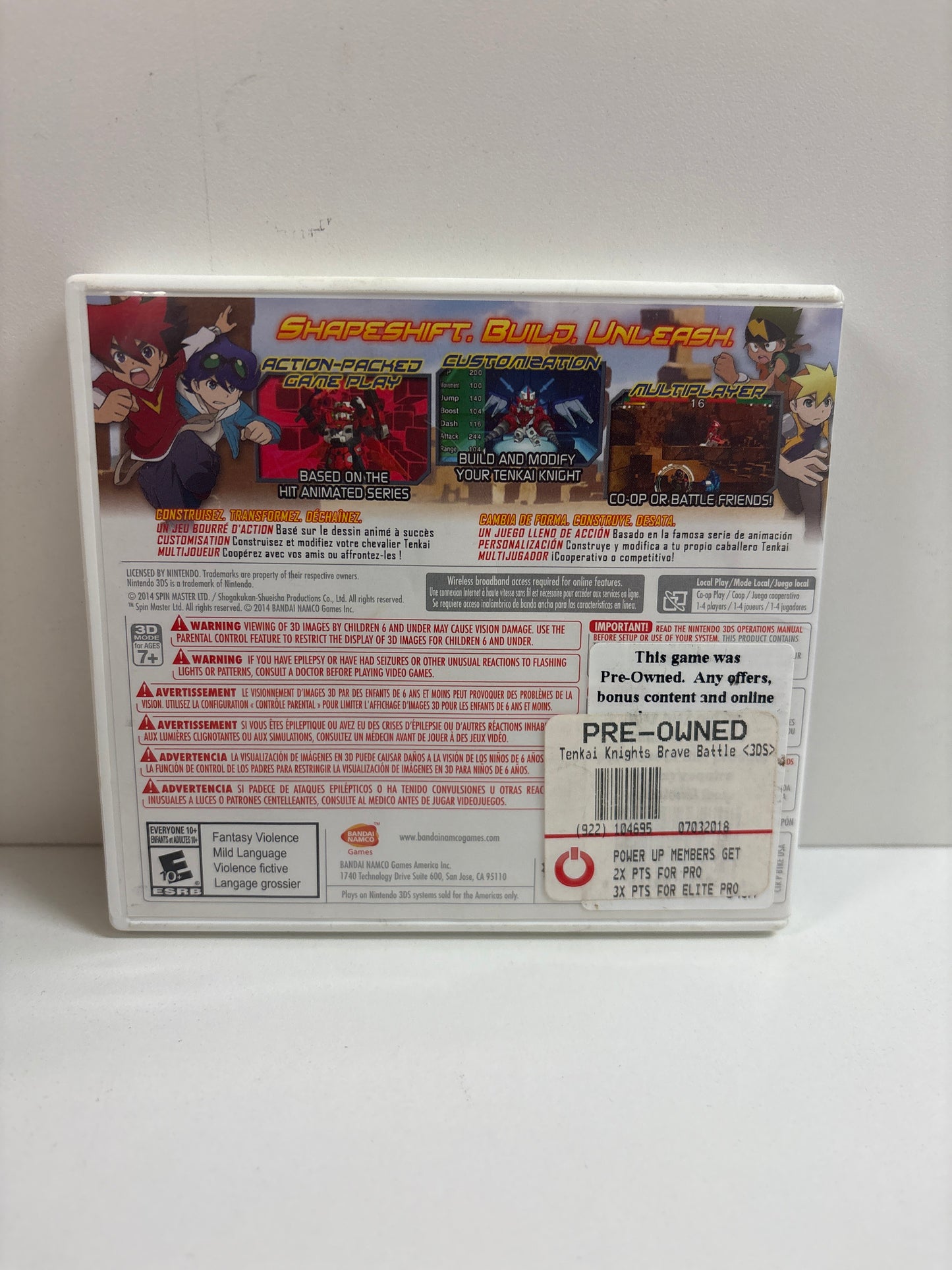 Tenkai Knights: Brave Battle - Nintendo 3DS
