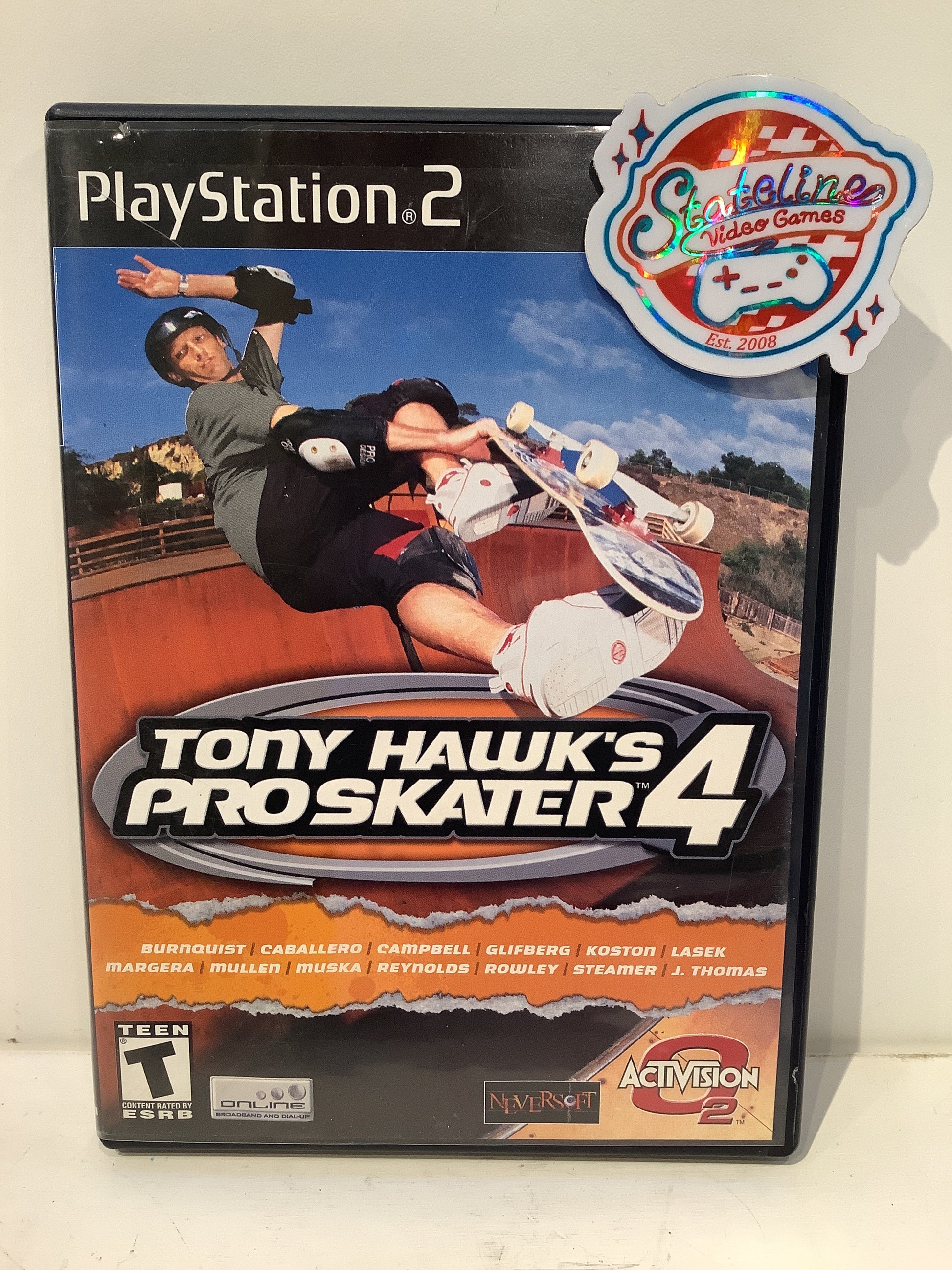 TONY HAWK'S : PRO SKATER 4 - PS2 TONY HAWK'S : PRO SKATER 4 - PS2