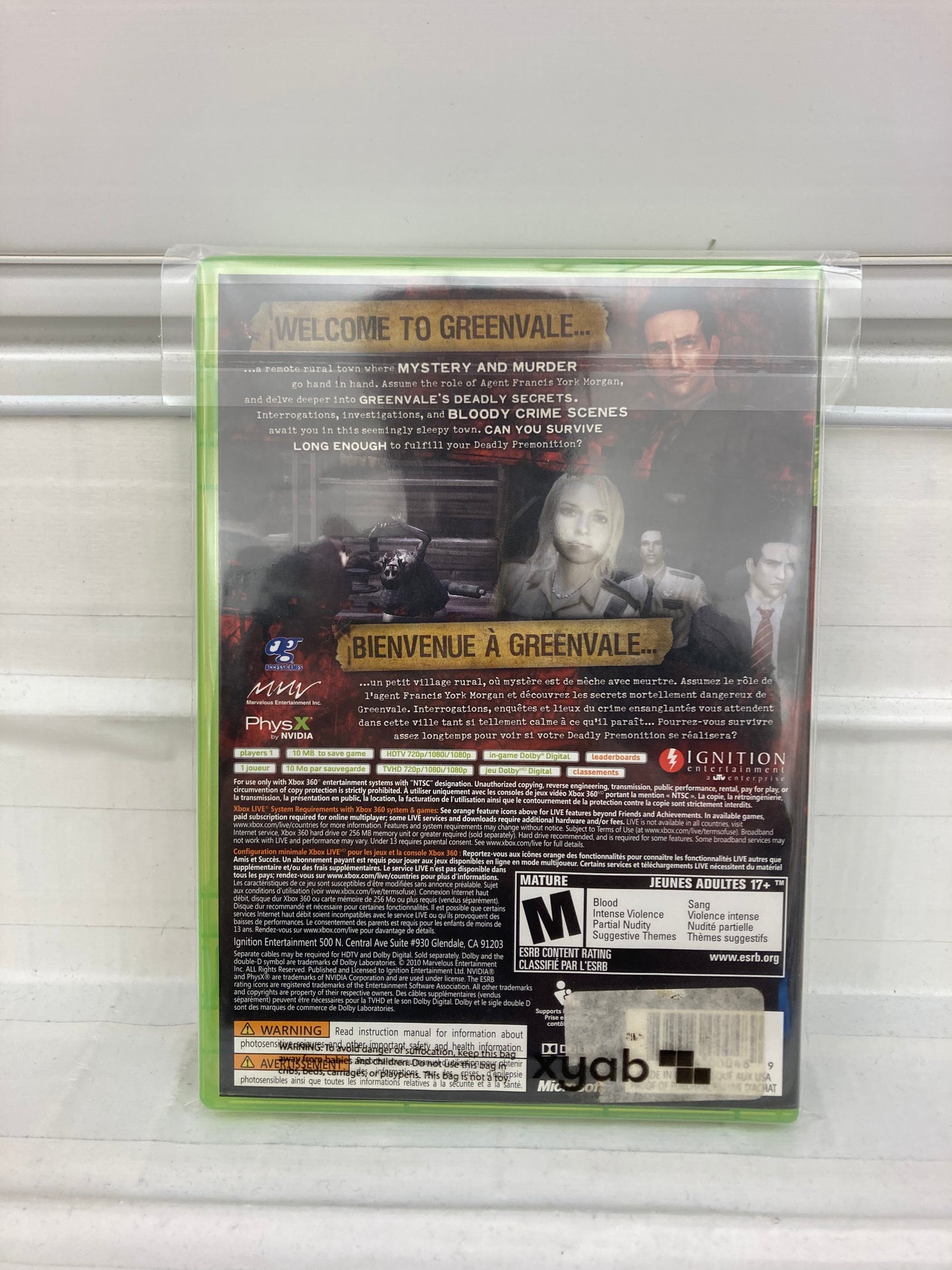 Deadly Premonition - Xbox 360